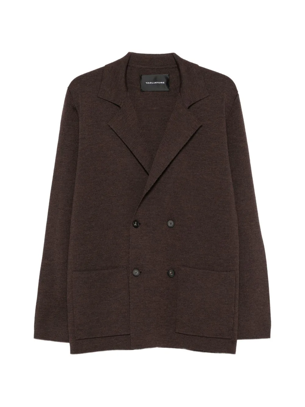 Double-Breasted Knitted Cardigan by Tagliatore