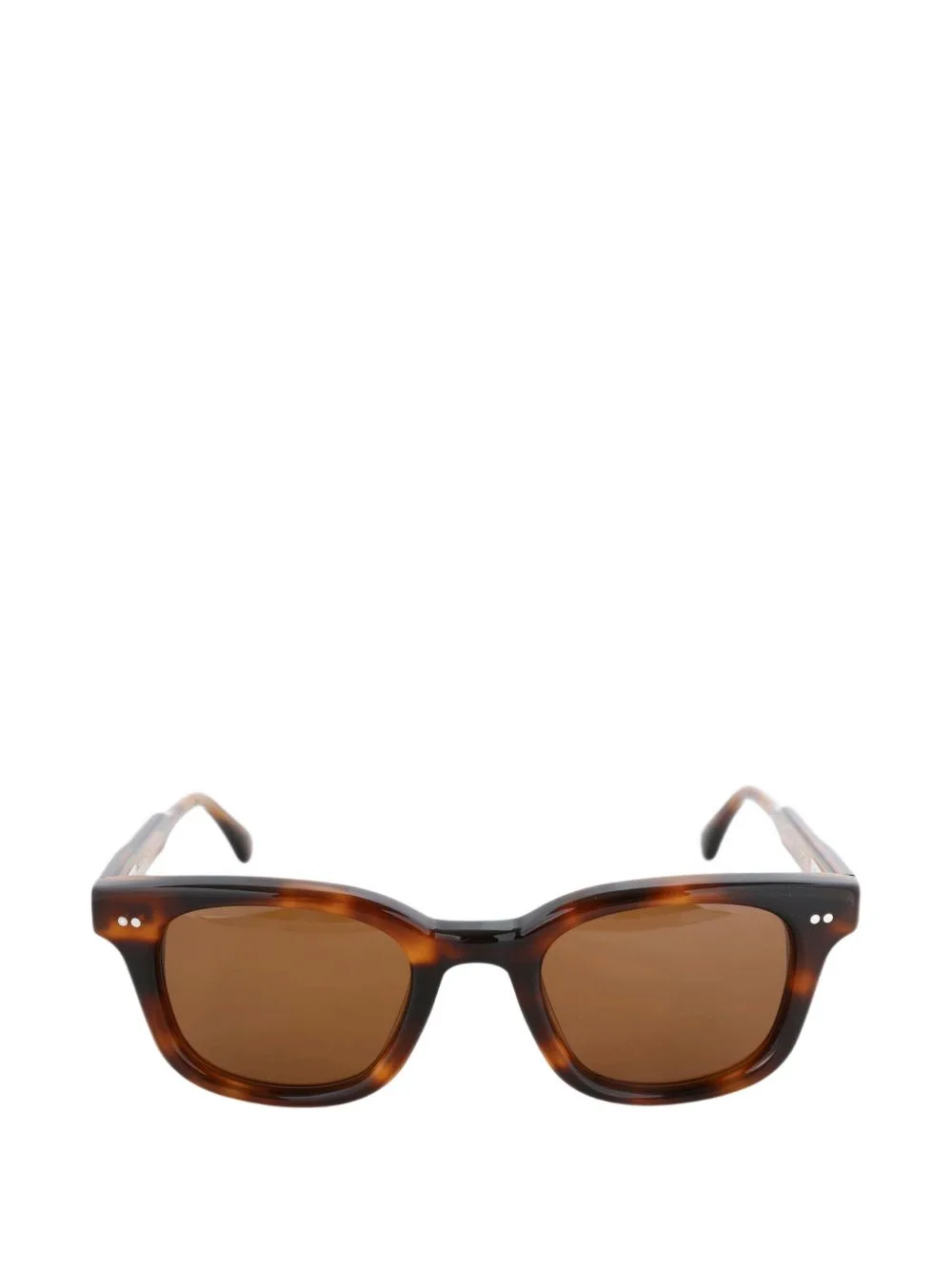 Tortoiseshell-Effect Square-Frame Sunglasses by Chimi