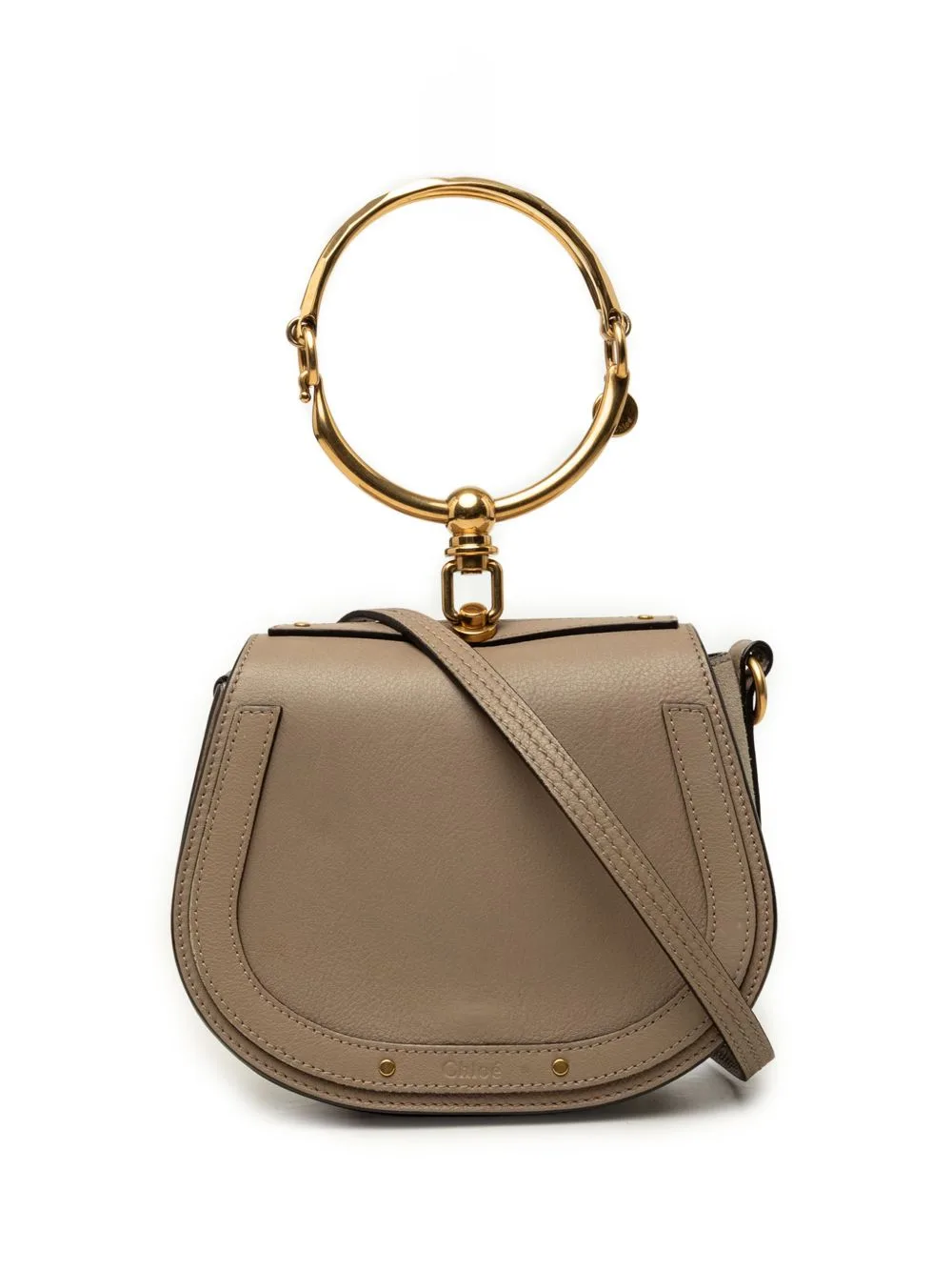 2018 Small Leather Nile Bracelet Satchel by Chloé Pre-Owned