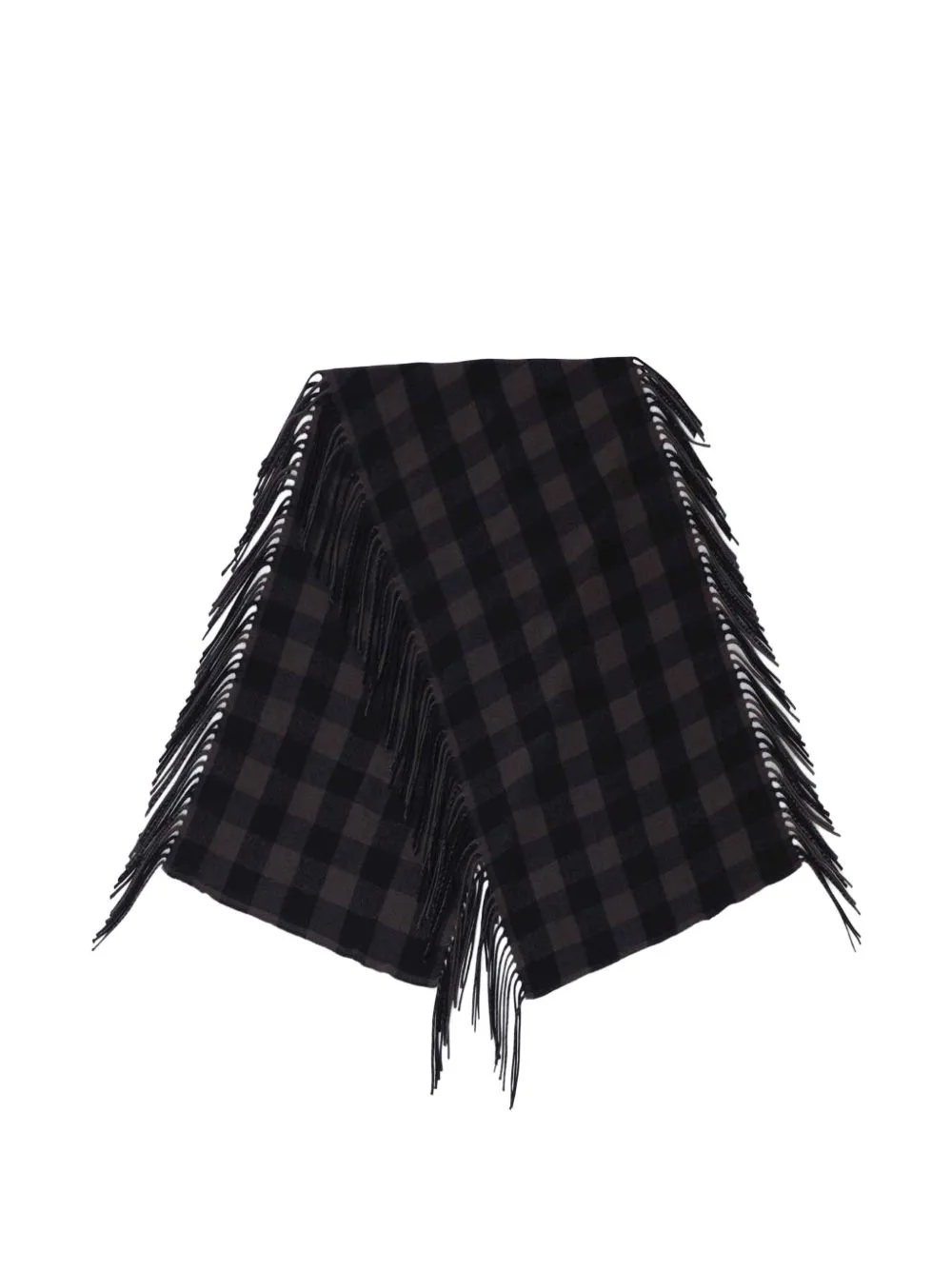Check Fringed Scarf by Destin