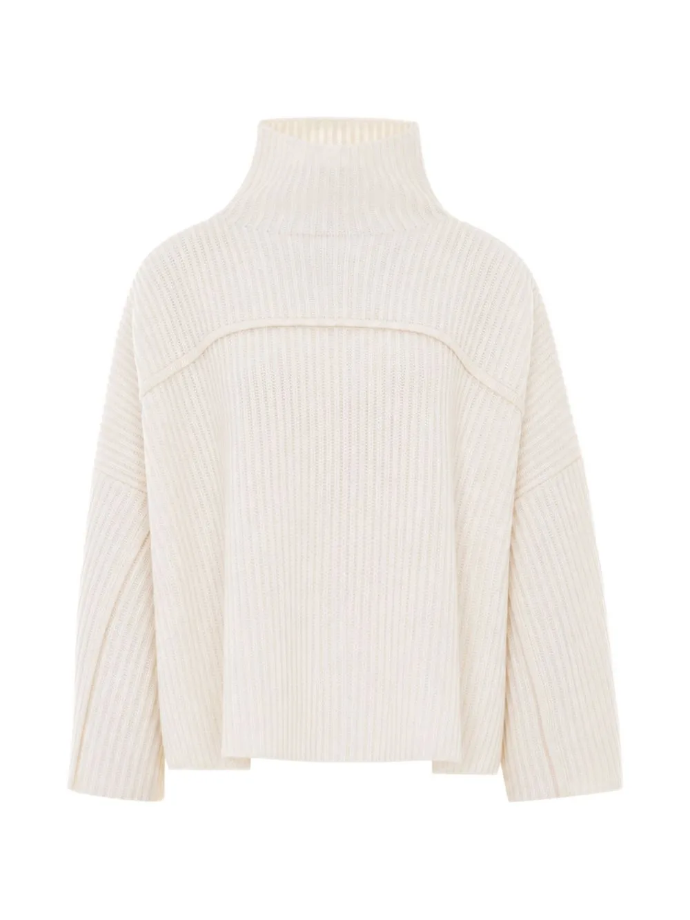 Destiny Ribbed High-Neck Sweater by Not Shy