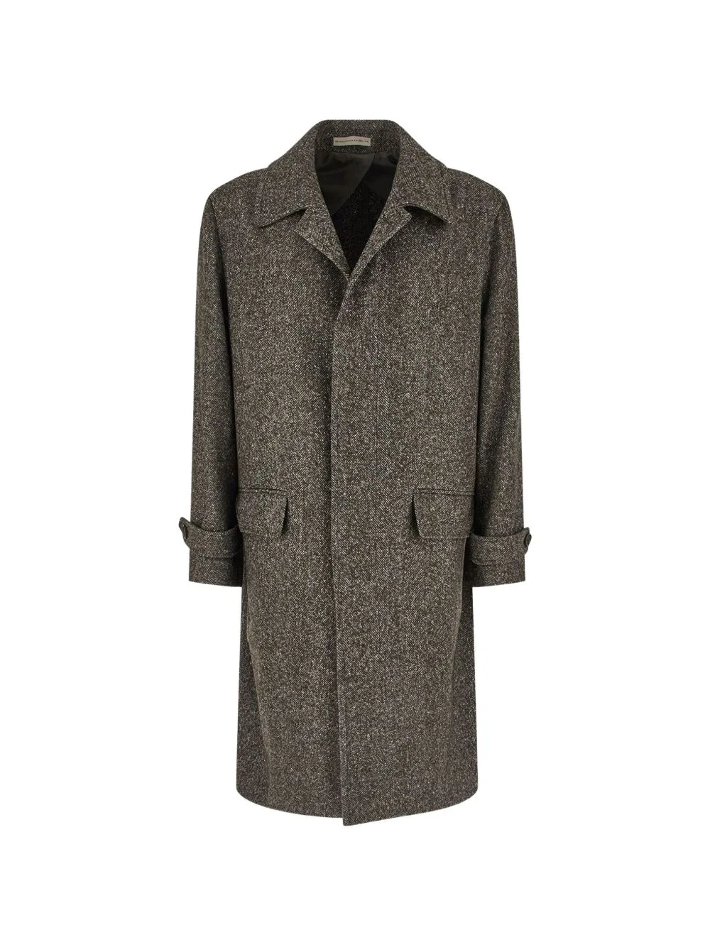 Herringbone-Weave Coat