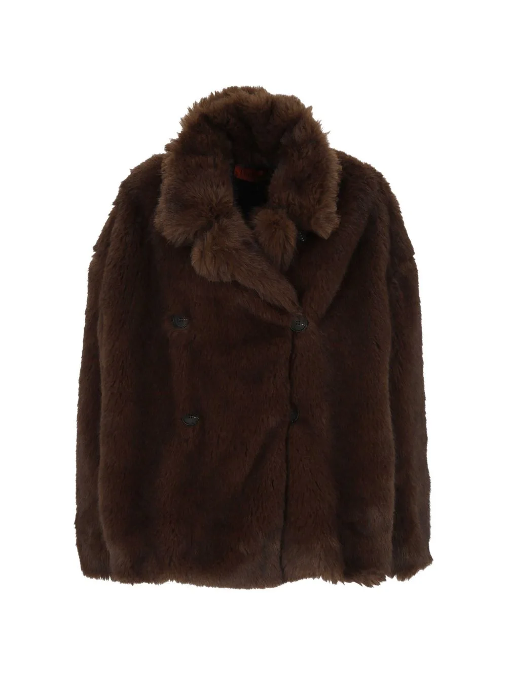 Faux-Fur Double-Breasted Jacket by THELATEST