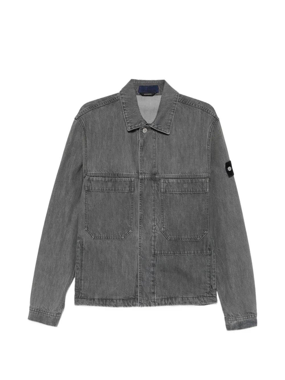 Logo-Patch Denim Jacket by Stone Island