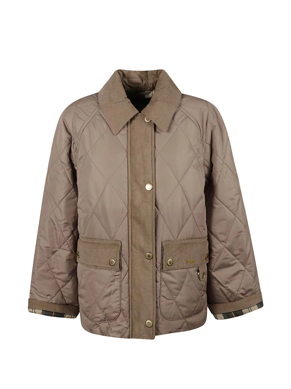 Quilted Corduroy-Trim Jacket by Barbour
