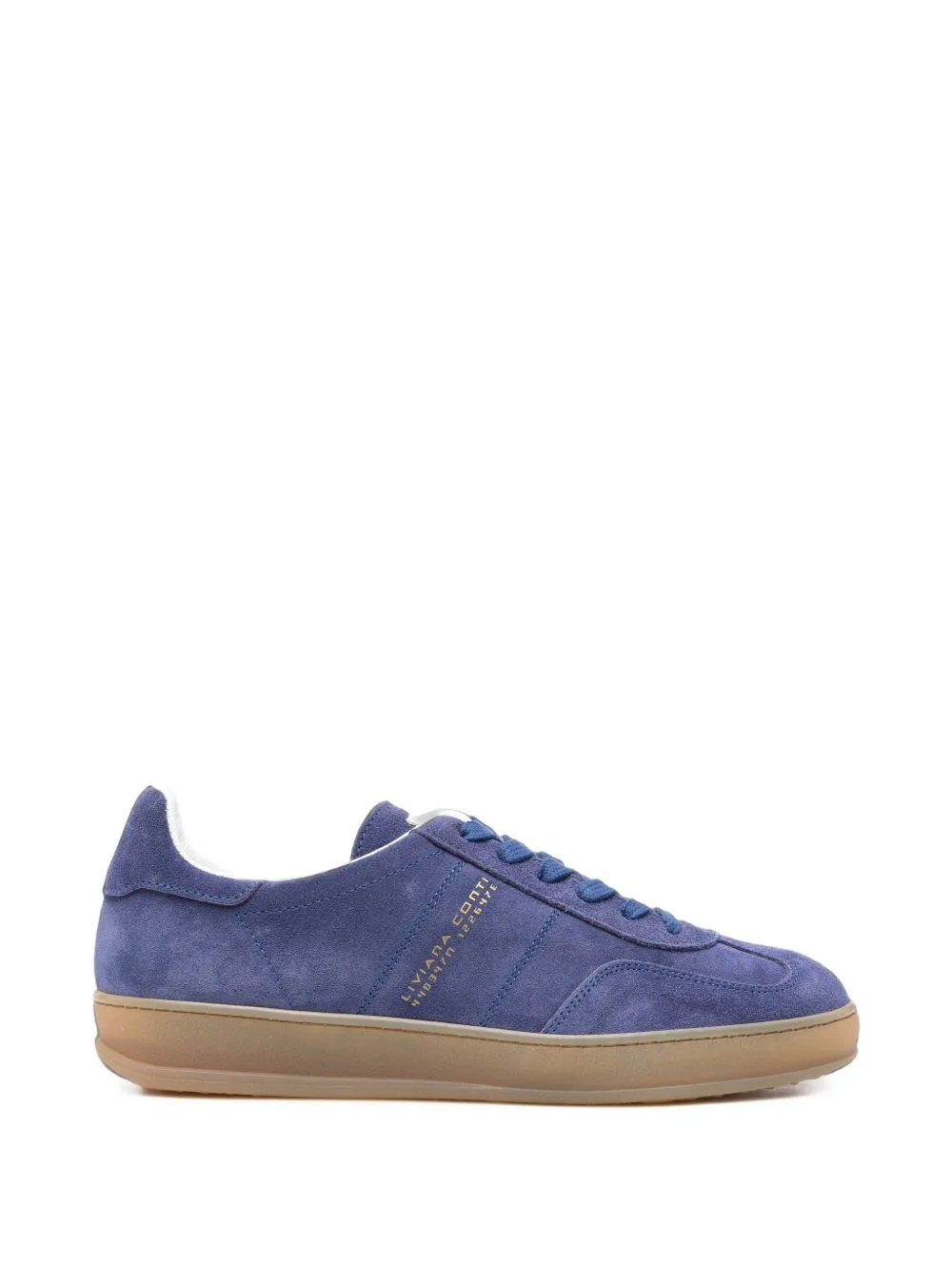 Logo-Print Suede Sneakers by Liviana Conti