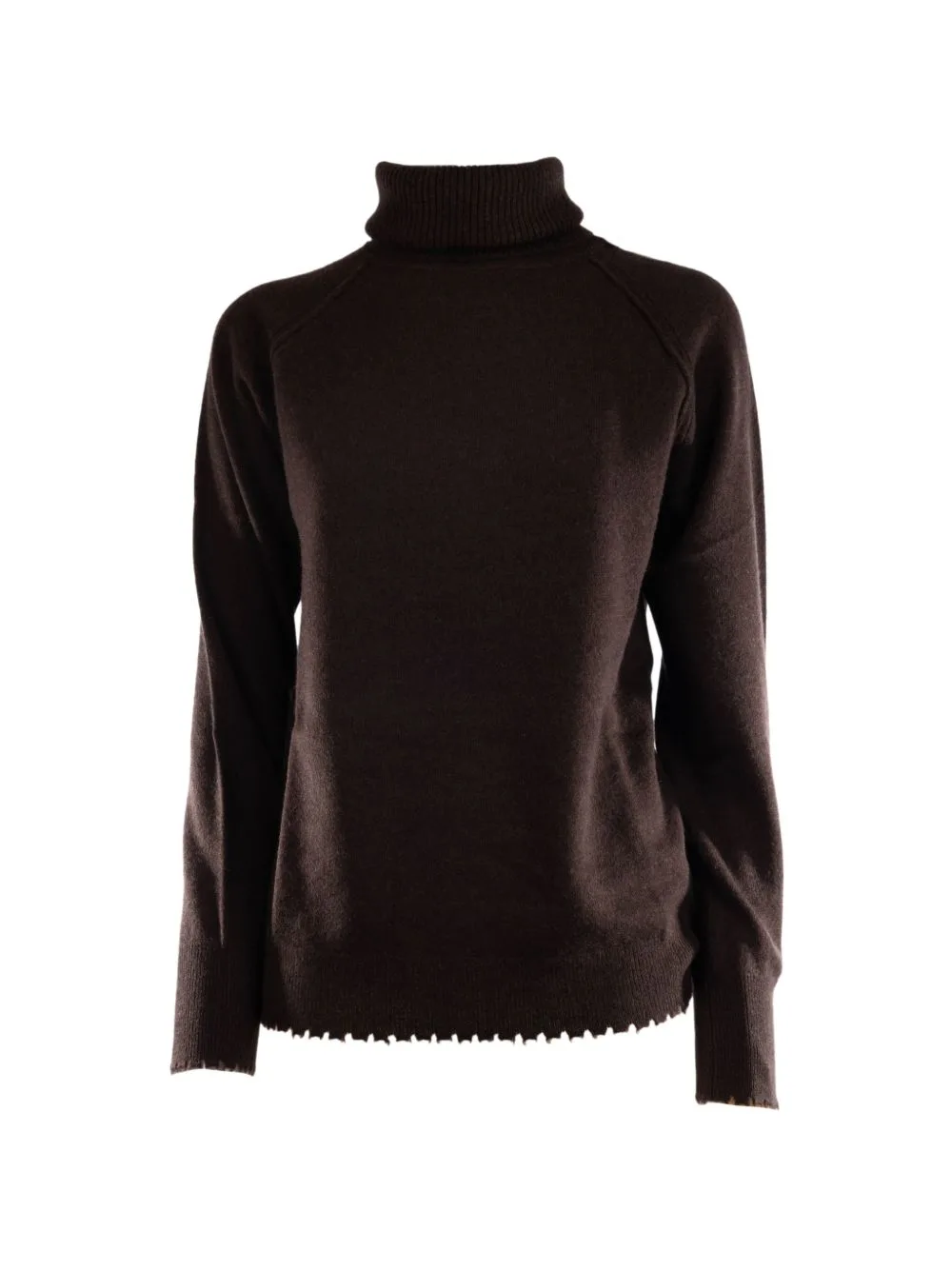 Roll-Neck Raglan-Sleeve Sweater