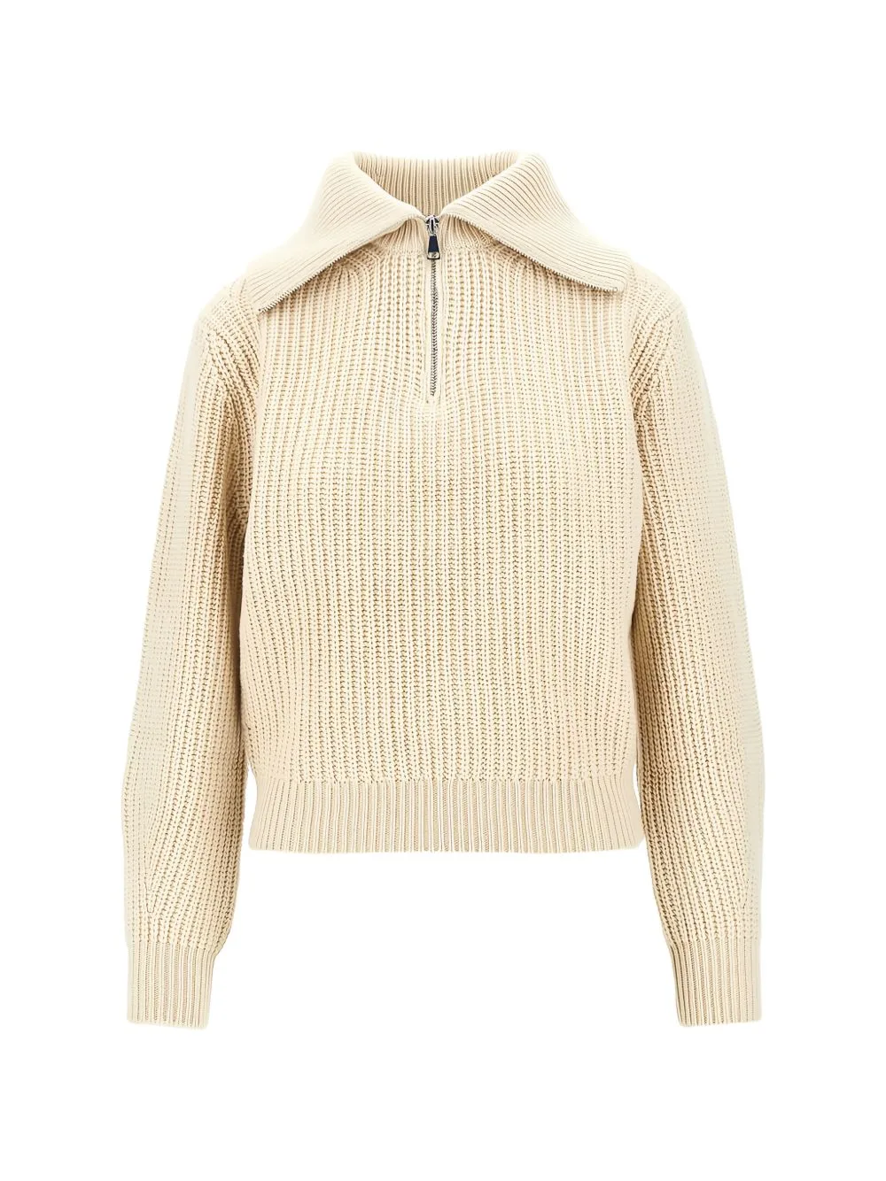 Wool Zip-Up Roll-Neck Jumper - Ice by Weekend Max Mara
