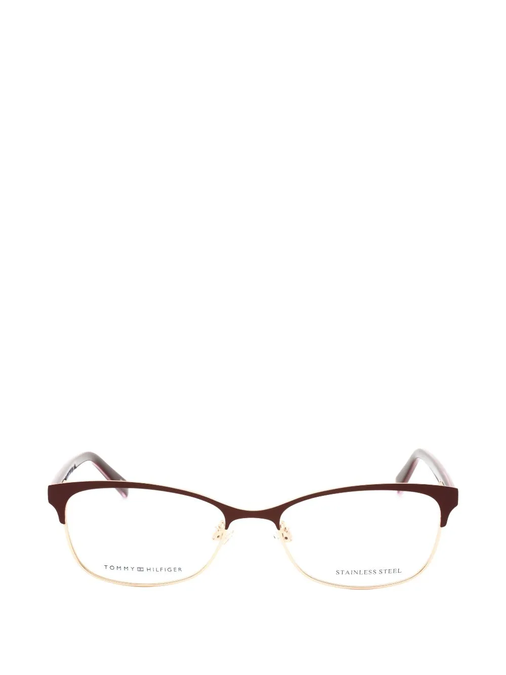 Browline Oval-Frame Glasses by Tommy Hilfiger