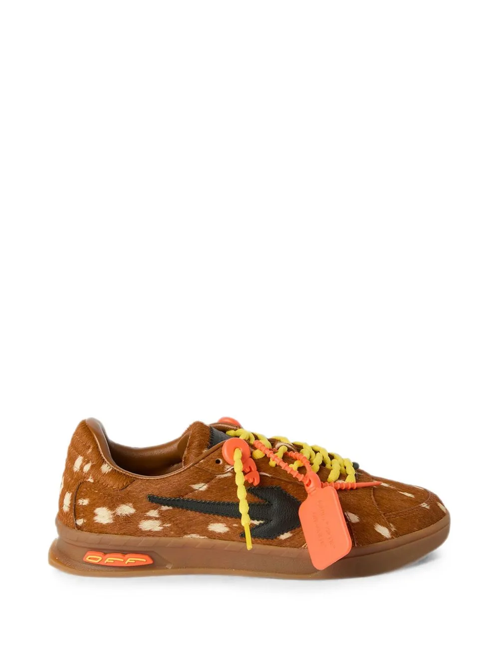 End of Play Pony-Hair Sneakers by Off-White