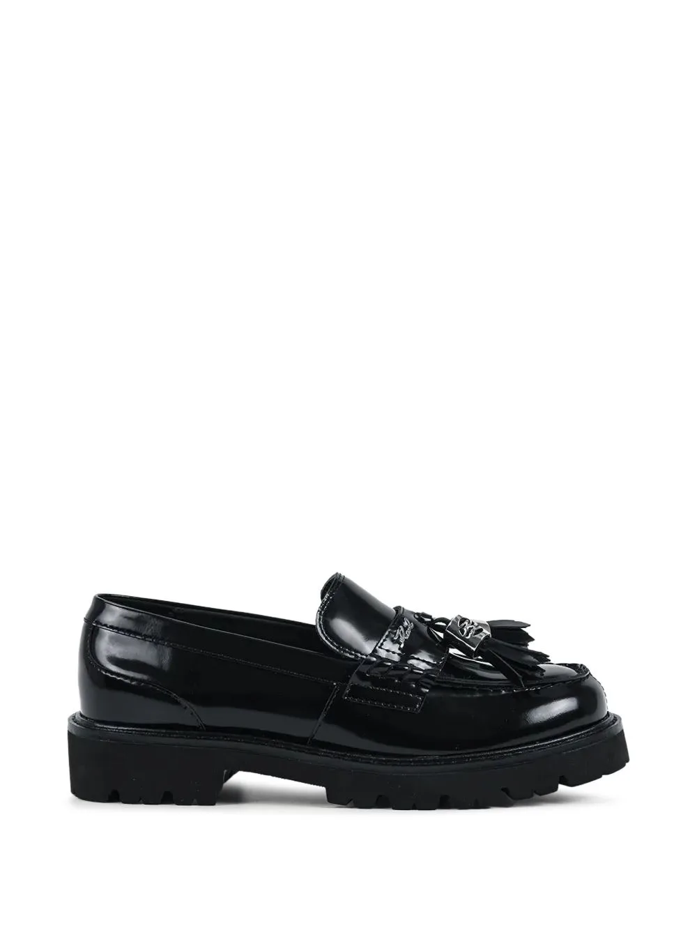 Tassel-Detail Lug-Sole Loafers by Karl Lagerfeld