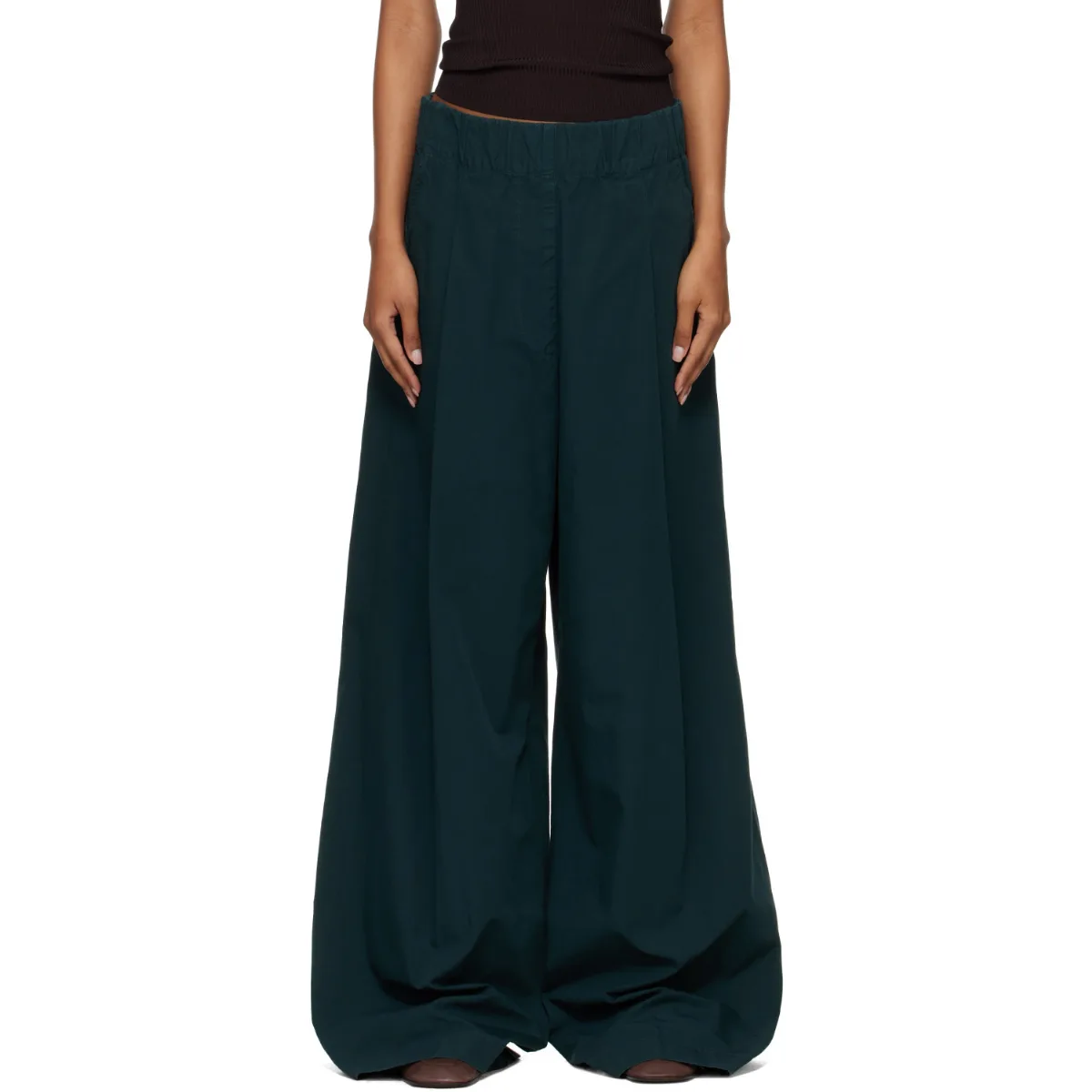 Elasticated Overdyed Trousers by Dries Van Noten