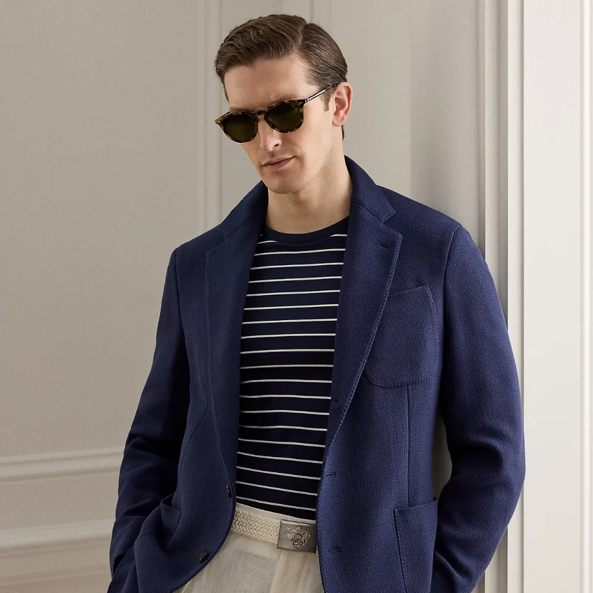 Hadley Hand-Tailored Panama-Weave Jacket by Ralph Lauren Purple Label