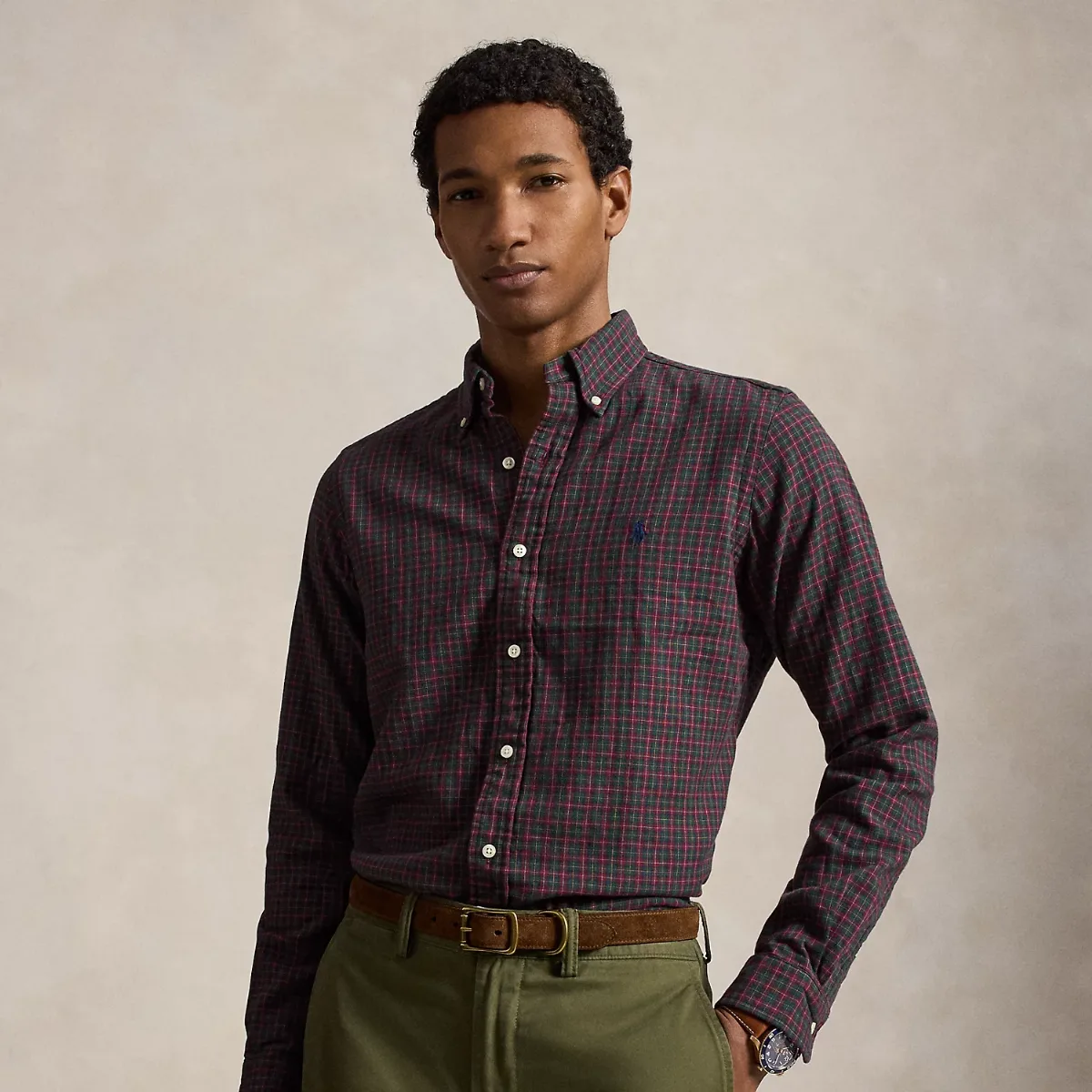 Custom Fit Double-Faced Oxford Shirt