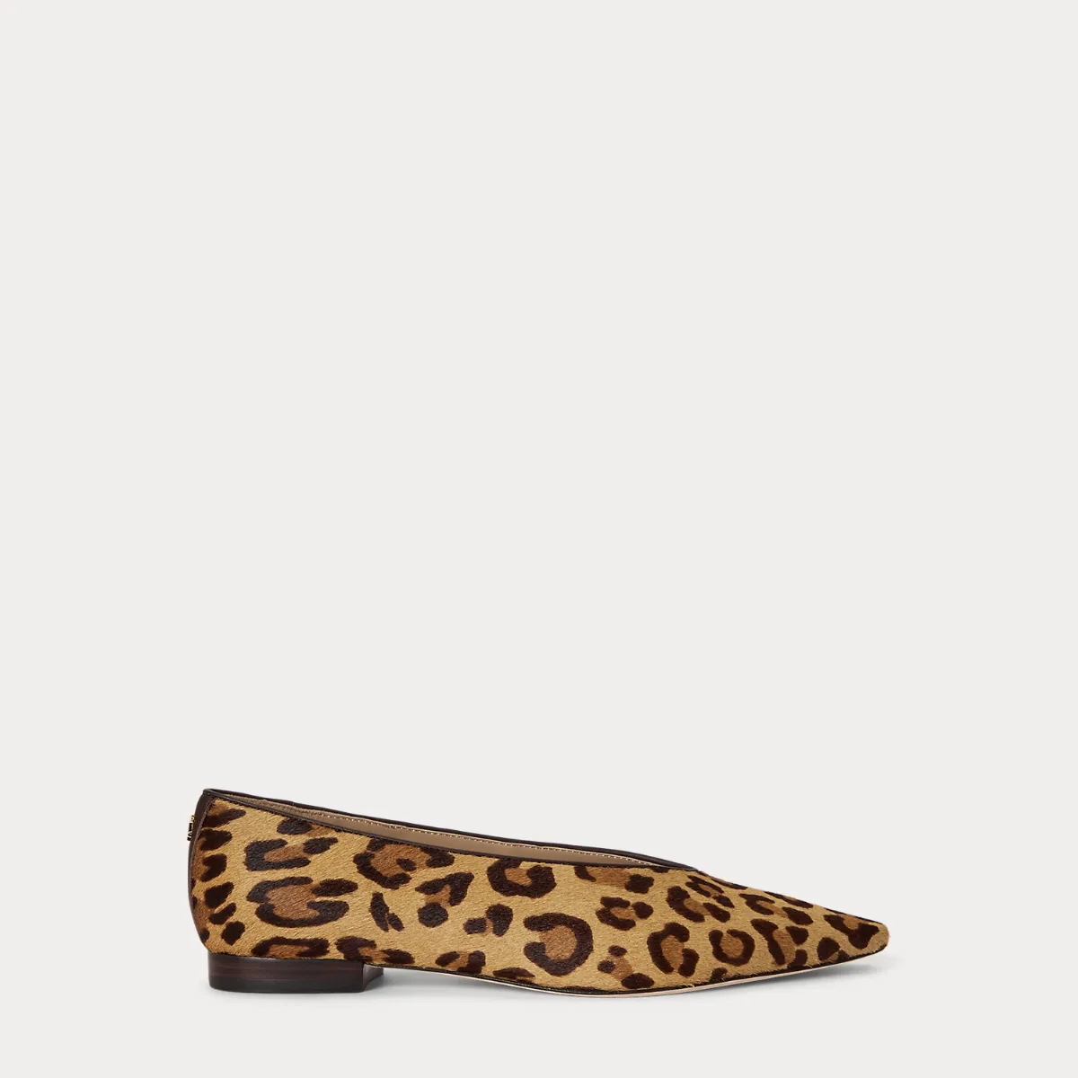 Audri Leopard-Print Haircalf Ballet Flat by Lauren Ralph Lauren