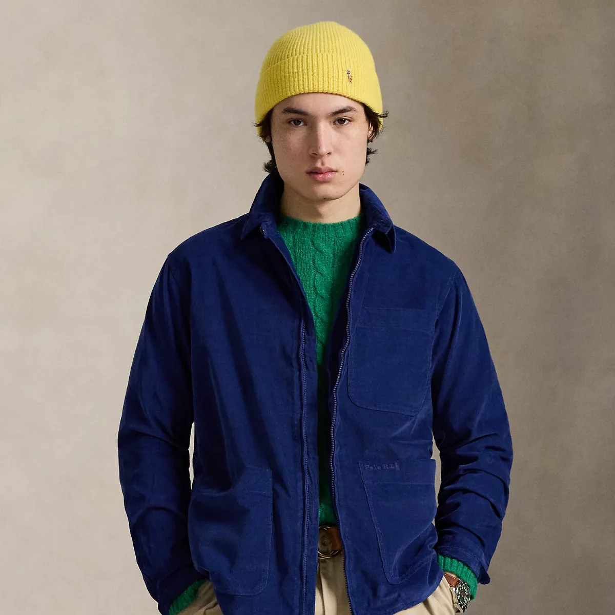 Corduroy Full-Zip Overshirt