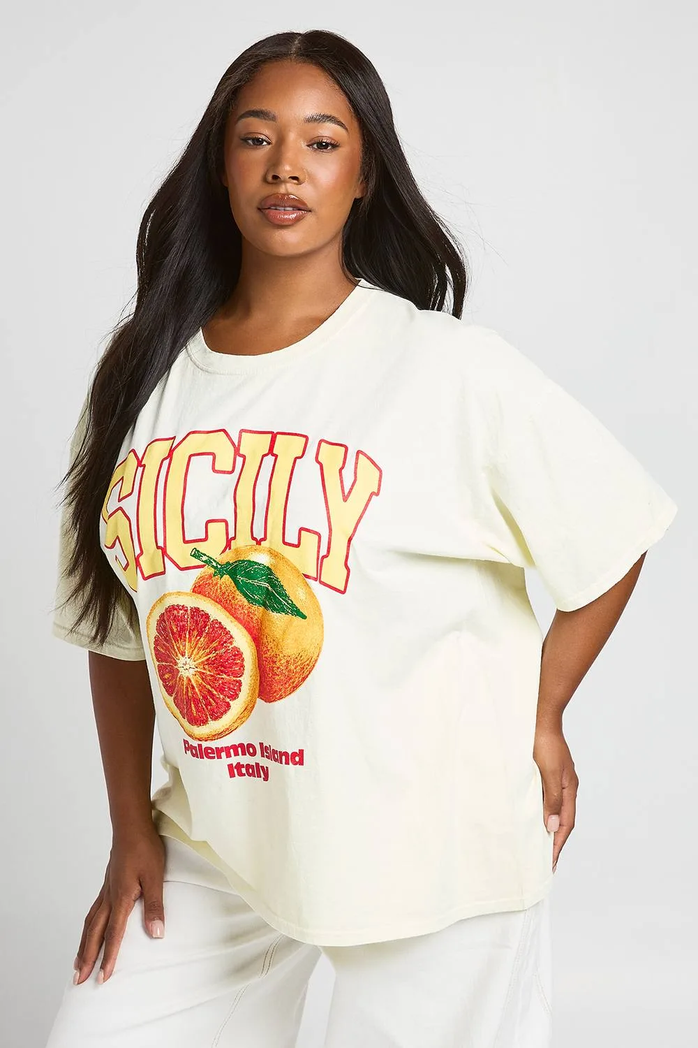 Sicily Printed T-Shirt by boohoo