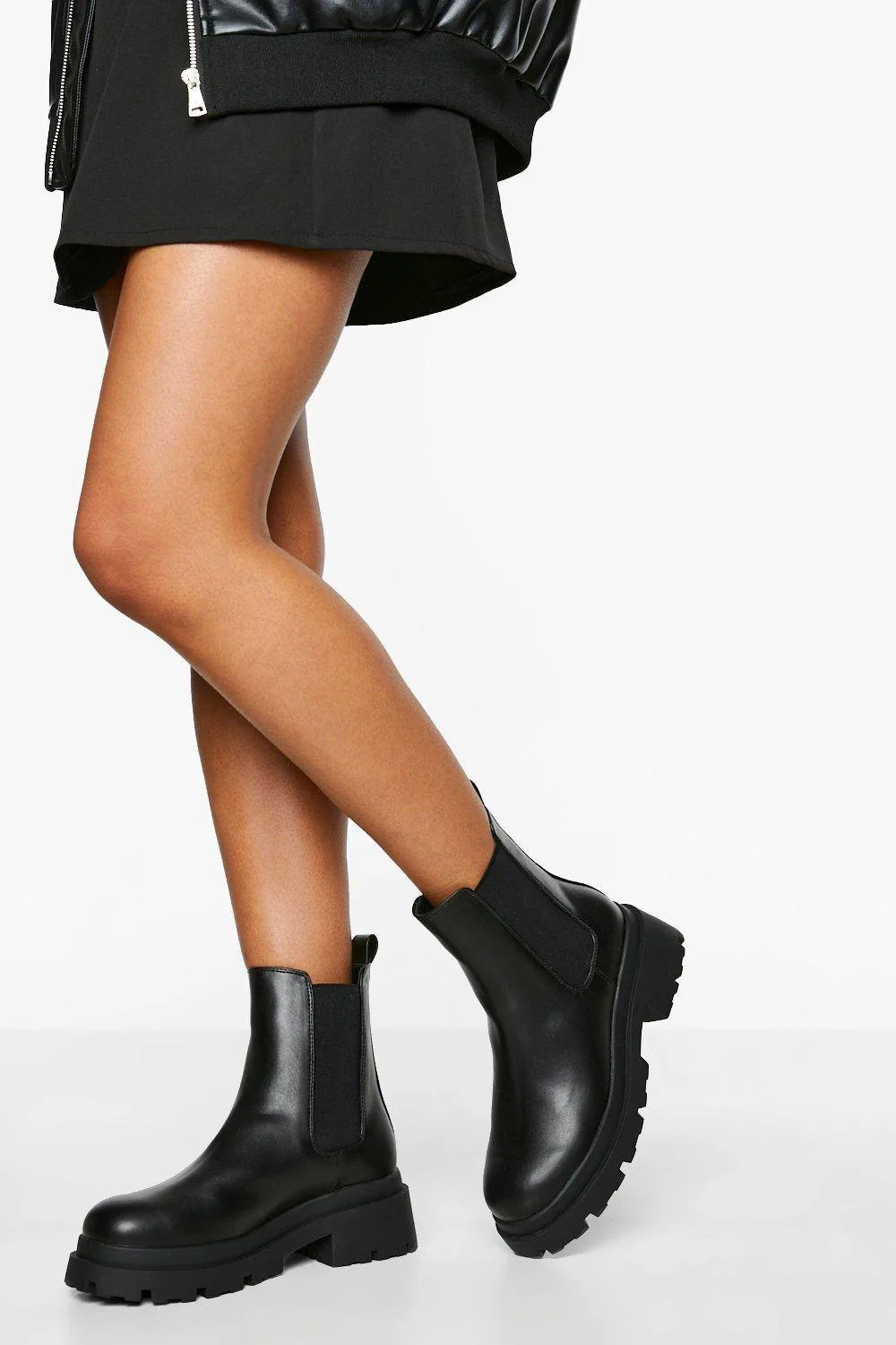 Chunky Double Sole Chelsea Boots by boohoo