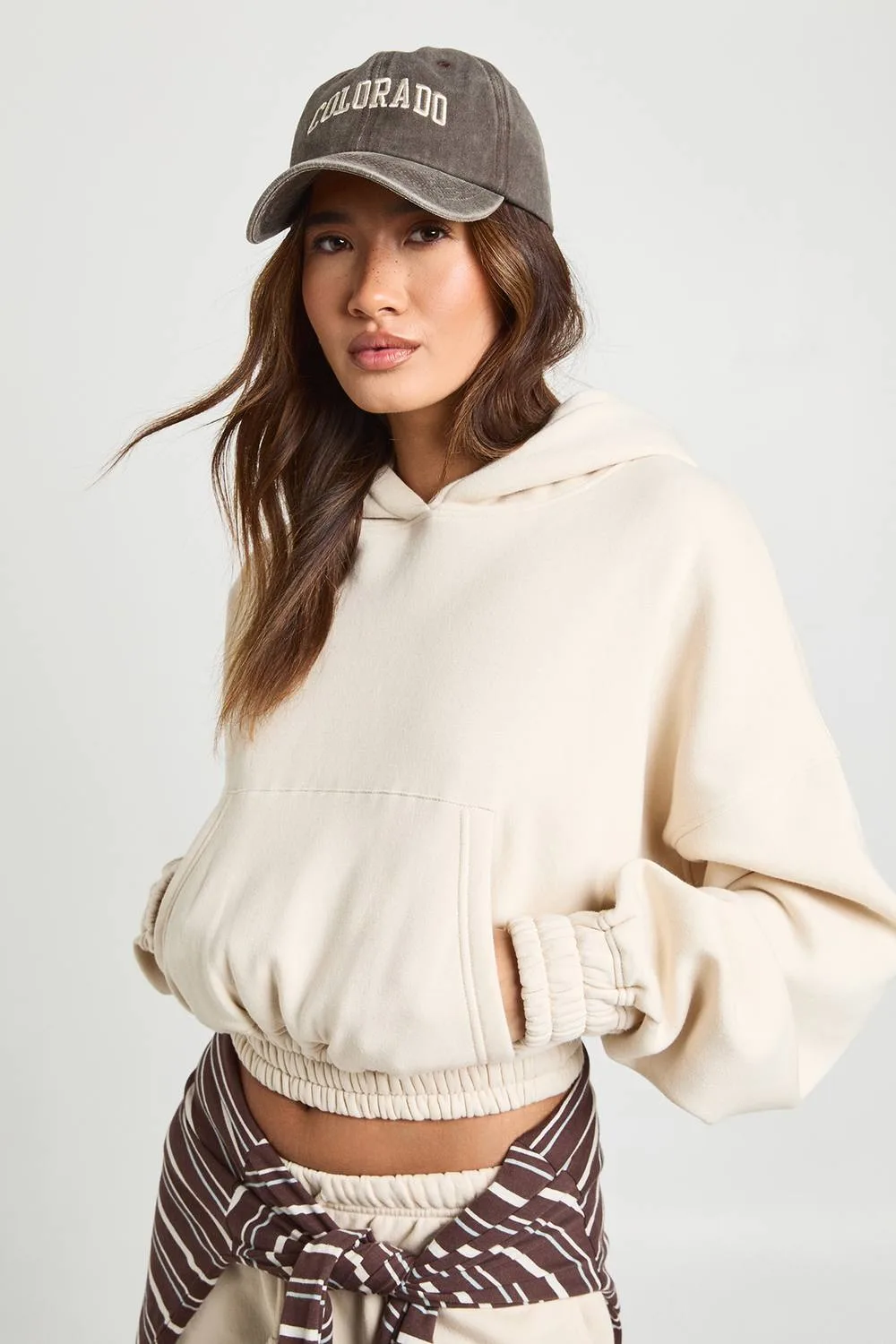 Shorter Length Hoodie by boohoo