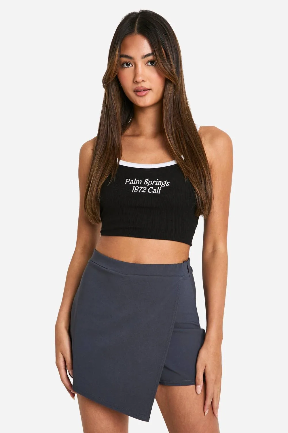 Asymmetric Skort by boohoo