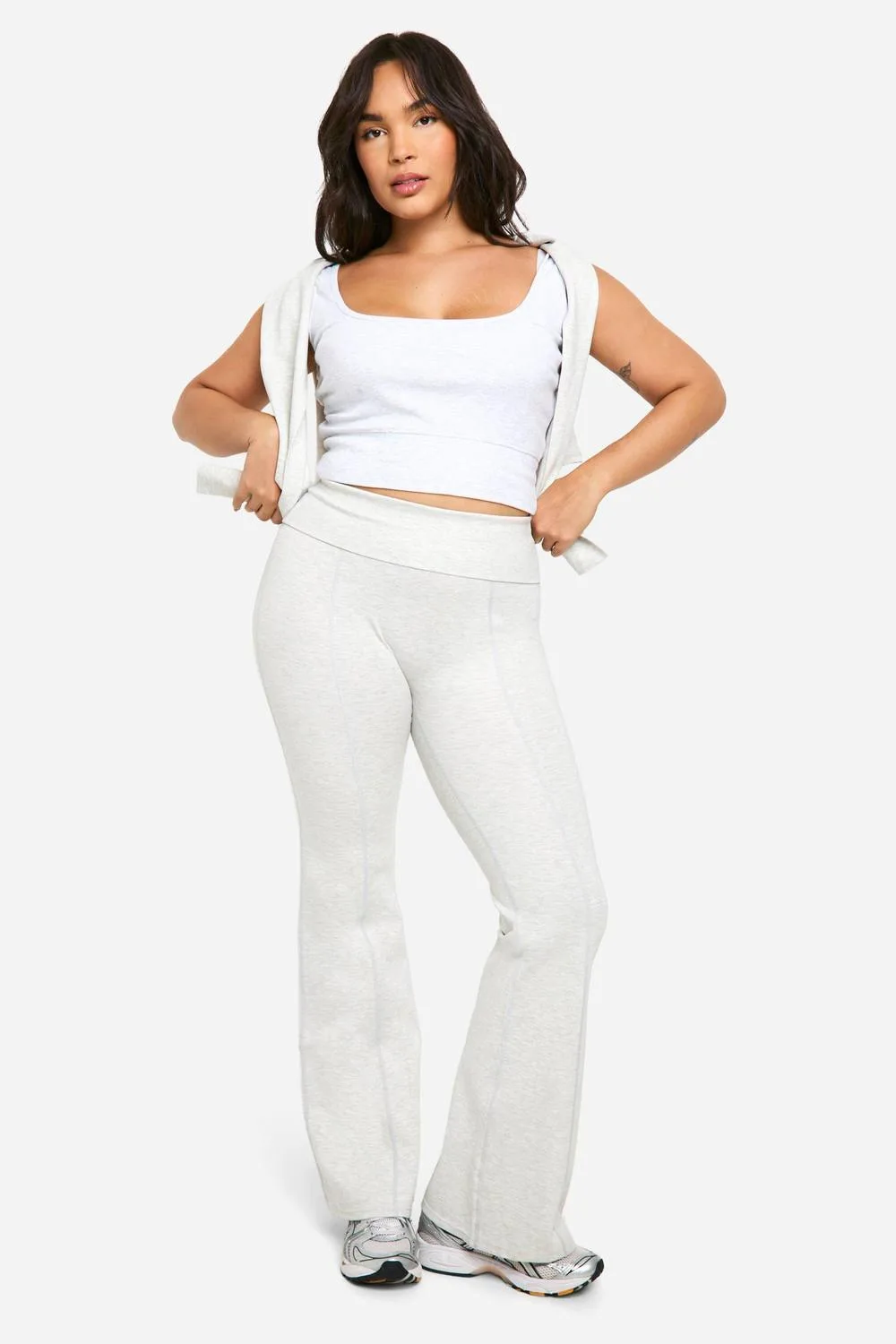 DSGN Studio Ultra Sculpt Flared Legging Pants by boohoo