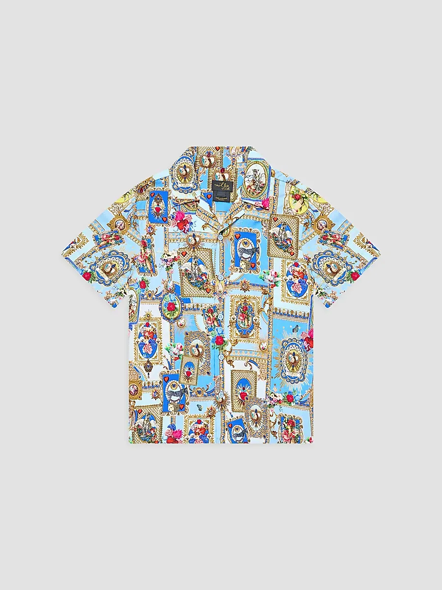 Verses in Vintage Short-Sleeve Shirt by Camilla