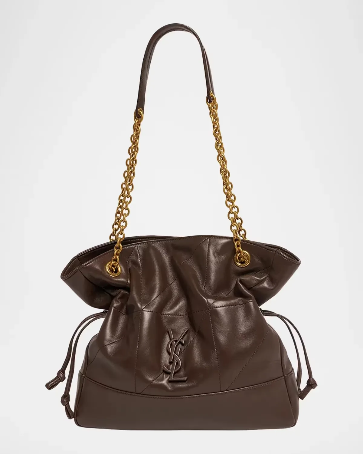 Jamie Logo Leather Shoulder Bag by Saint Laurent