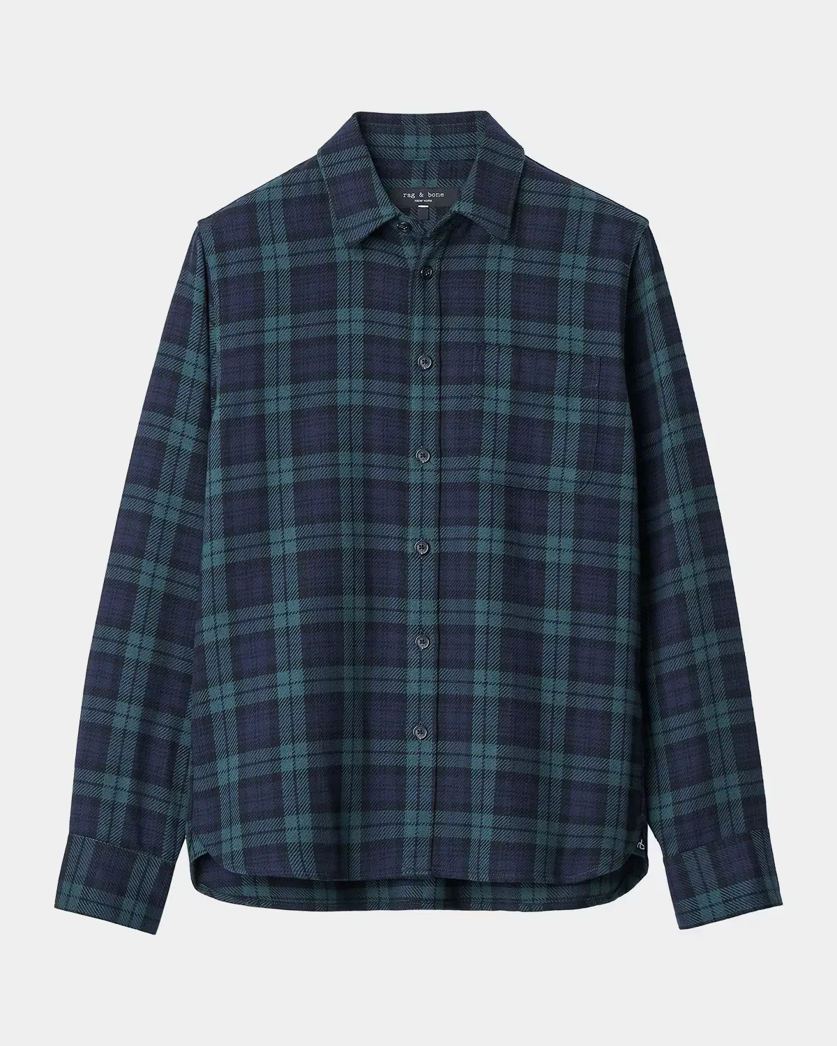Plaid Cotton Flannel Shirt Jacket by rag & bone