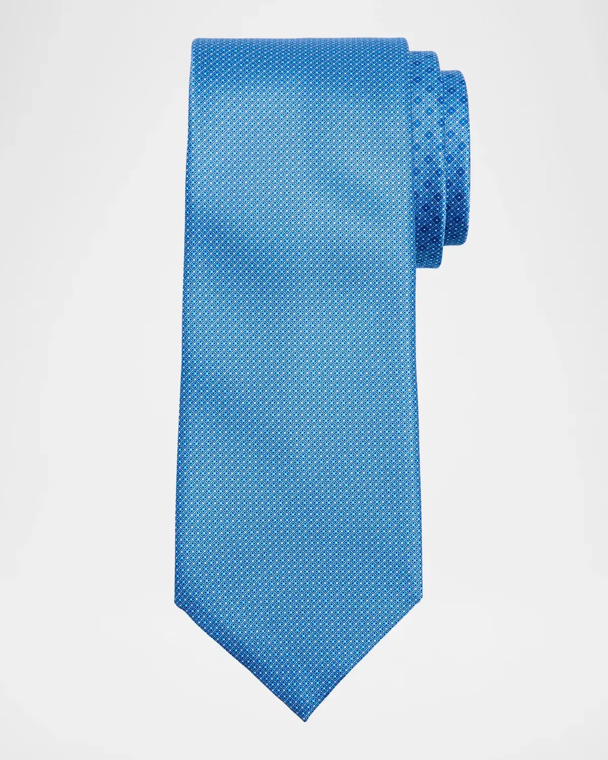 Micro-Grid Silk Tie by Stefano Ricci