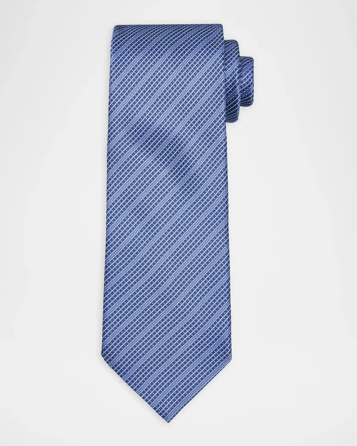 Diagonal Stripe Silk Tie by Stefano Ricci