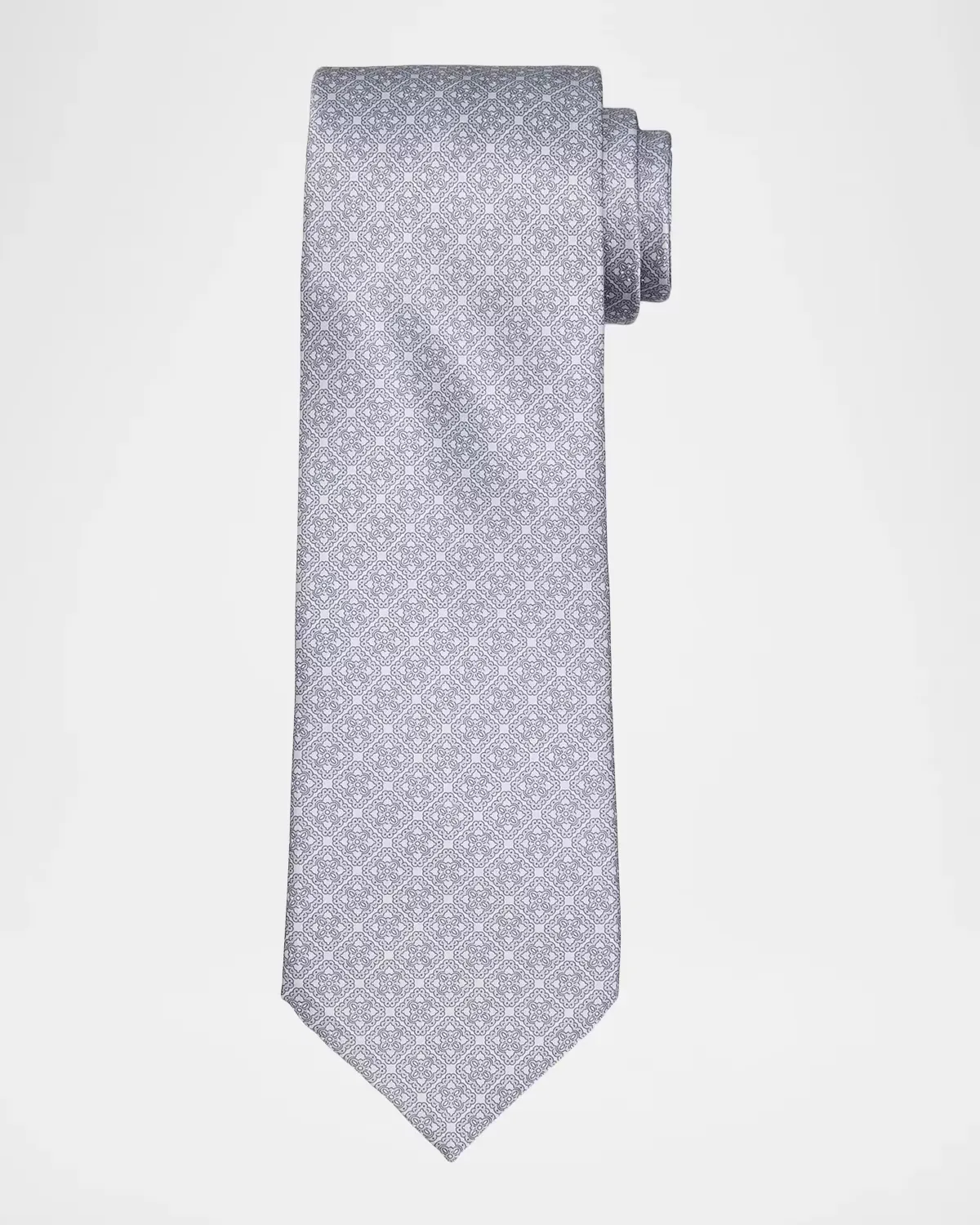 Interlocked Mosaic Silk Tie by Stefano Ricci