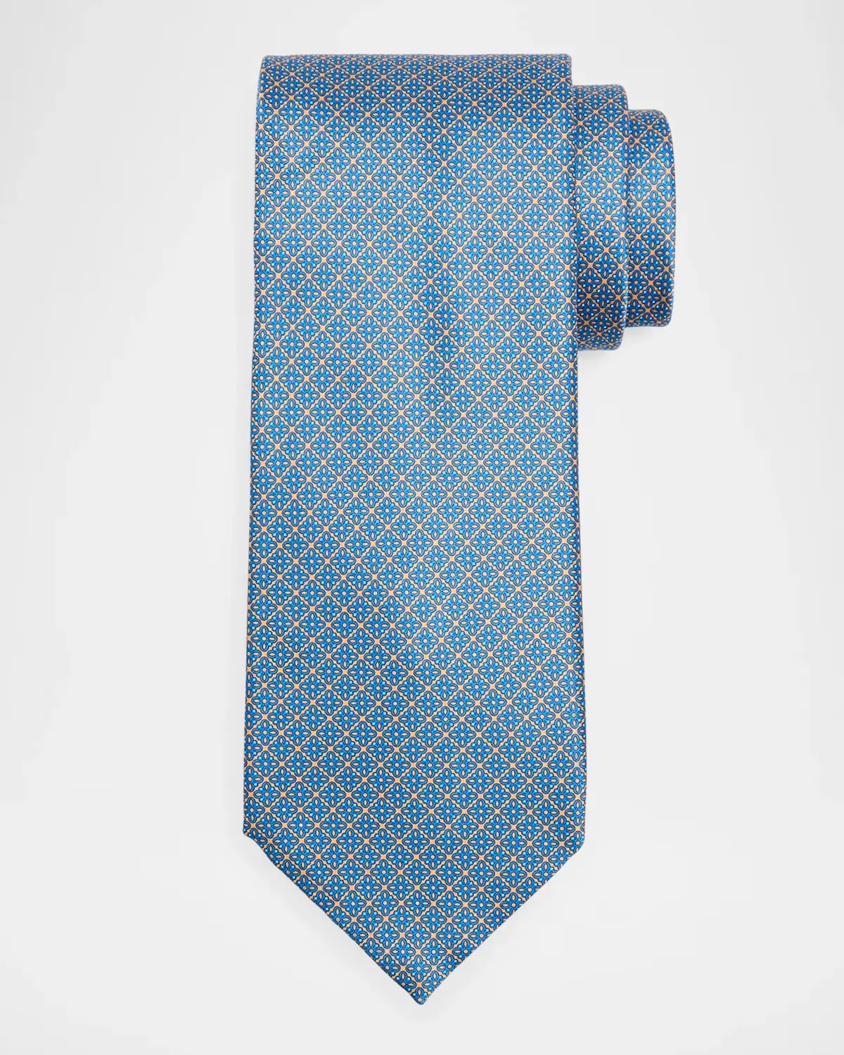Micro-Floral Silk Tie by Stefano Ricci