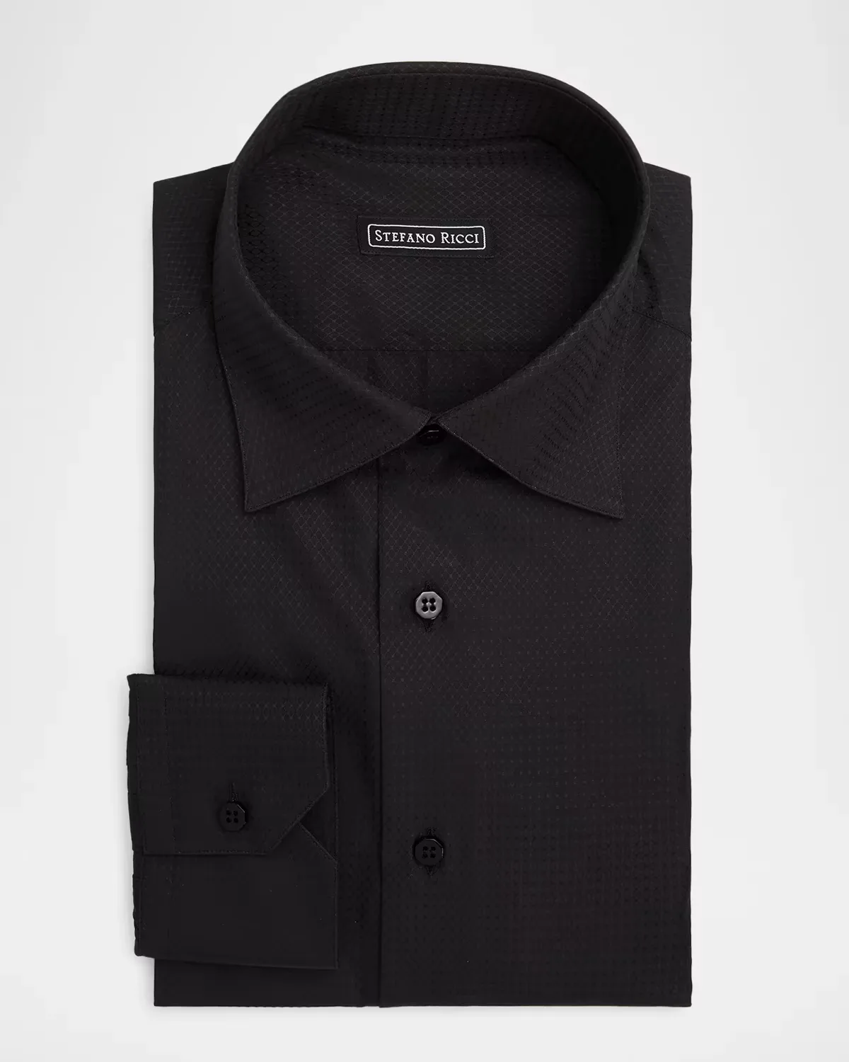 Geometric Dot Print Dress Shirt by Stefano Ricci