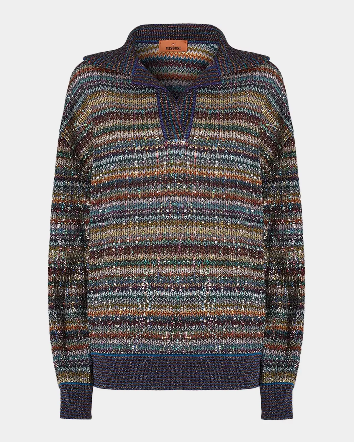 Viscose Lame Polo Shirt by Missoni