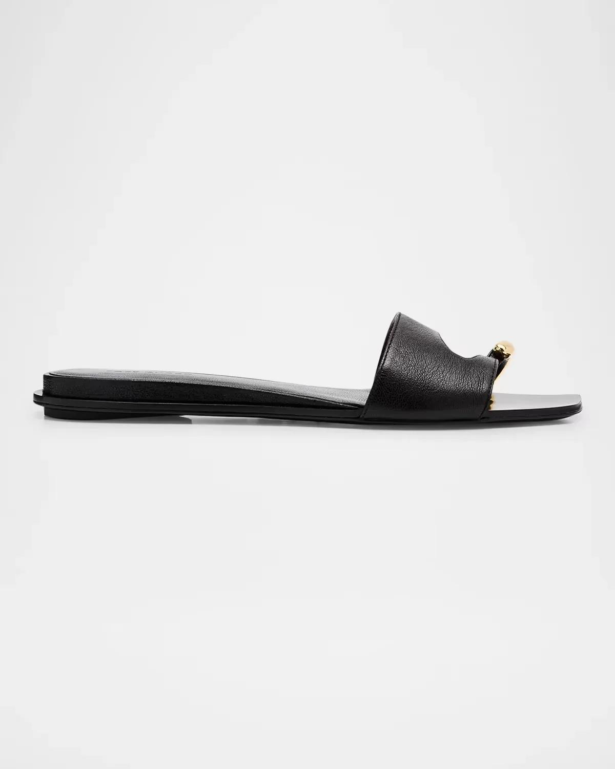 Pierced Leather Toe Ring Flat Sandals by Tory Burch