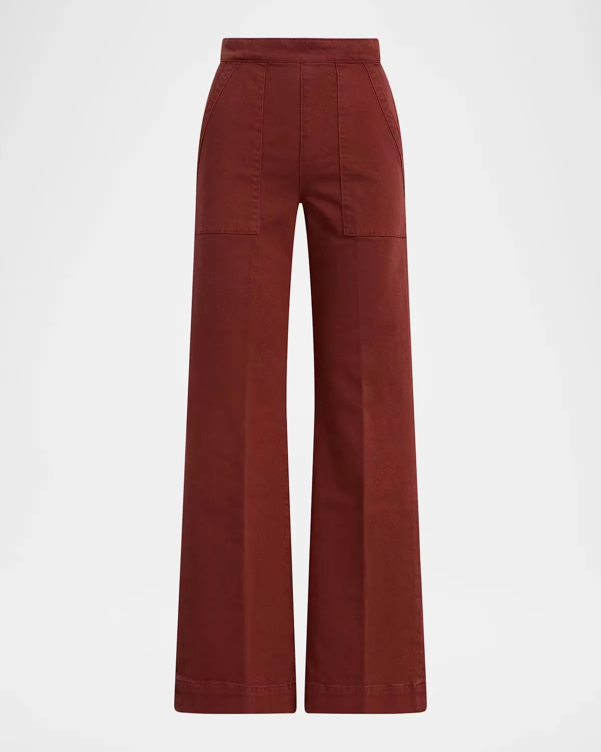 The Side Zip Wide-Leg Stretch Denim Pants by Joe & apos;s Jeans