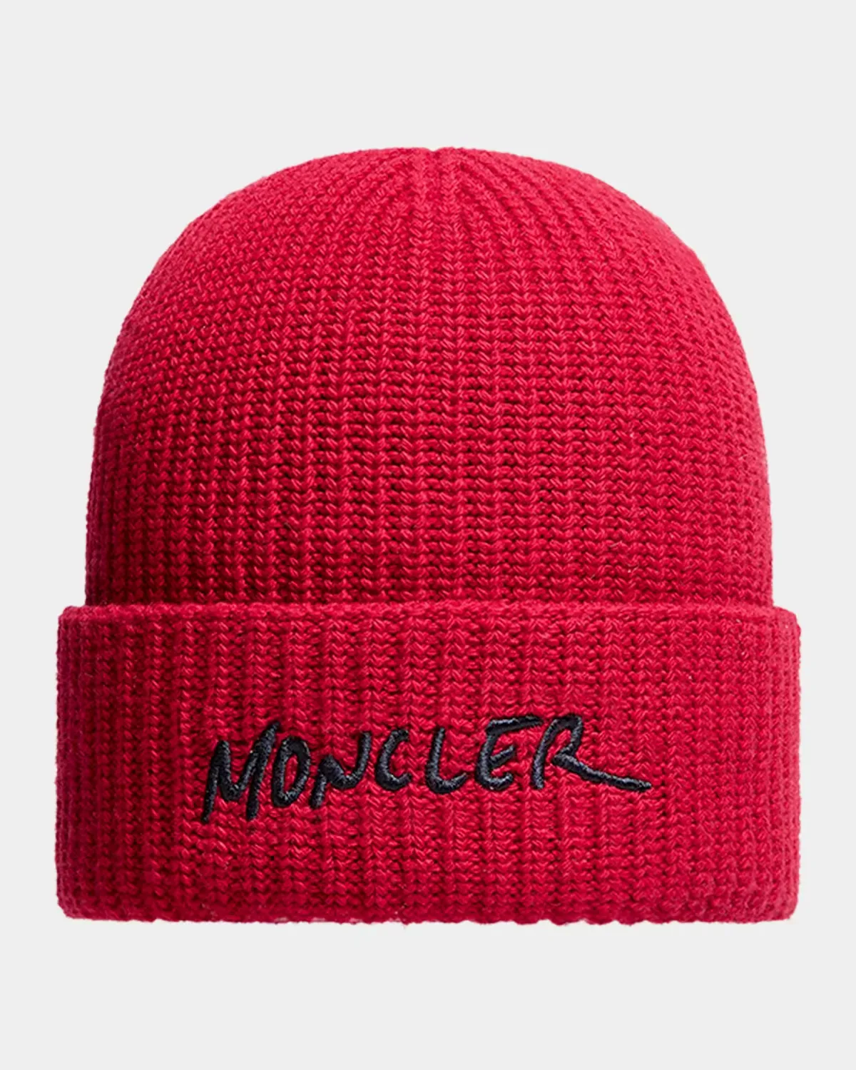 Embroidered Logo Wool & Cashmere Beanie by Moncler
