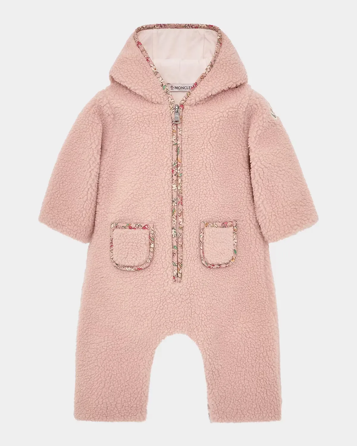 Teddy Hooded Romper by Moncler