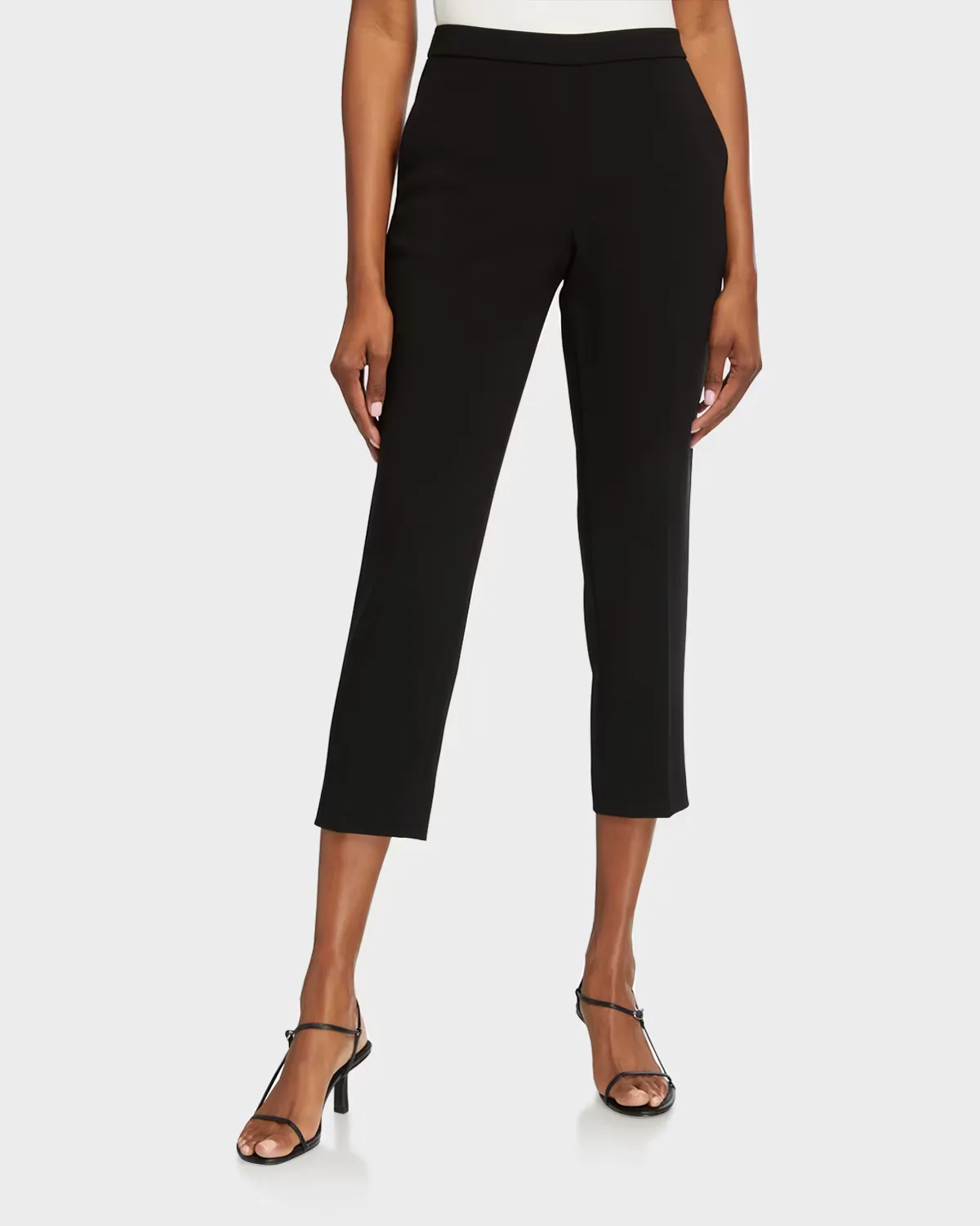 Treeca Cropped Pull-On Pants by Theory