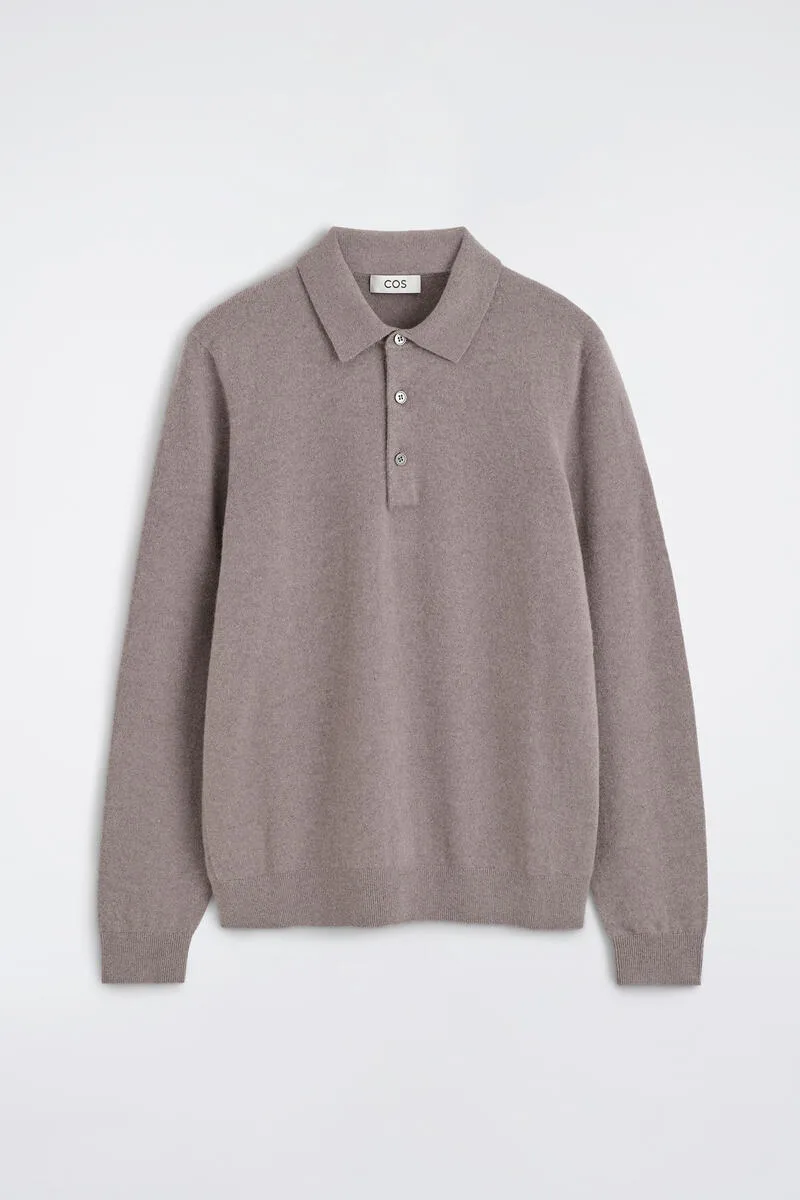Cashmere Polo Sweater by COS