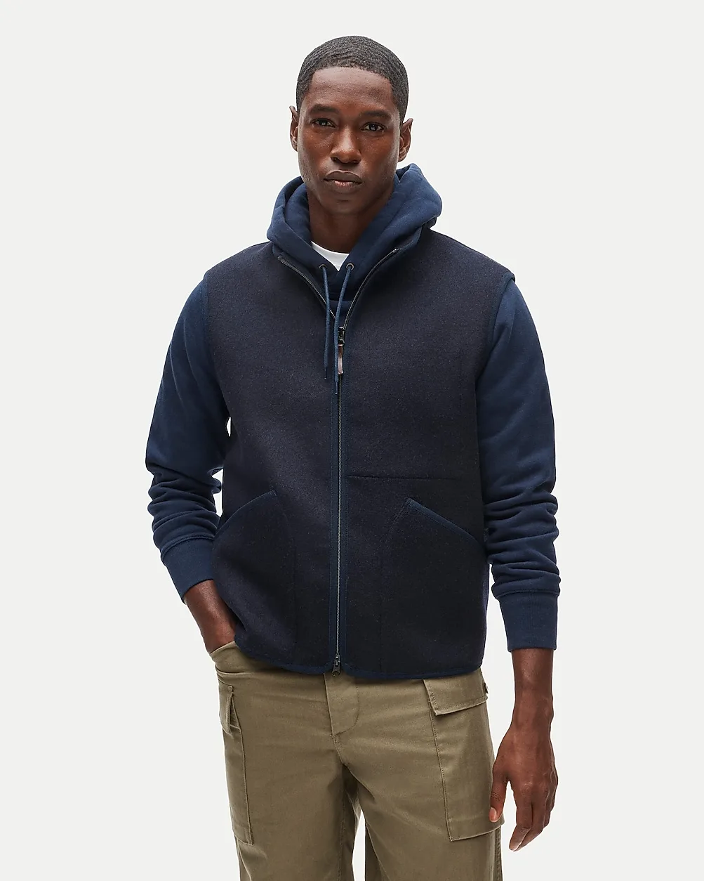 Wool-Blend Work Vest