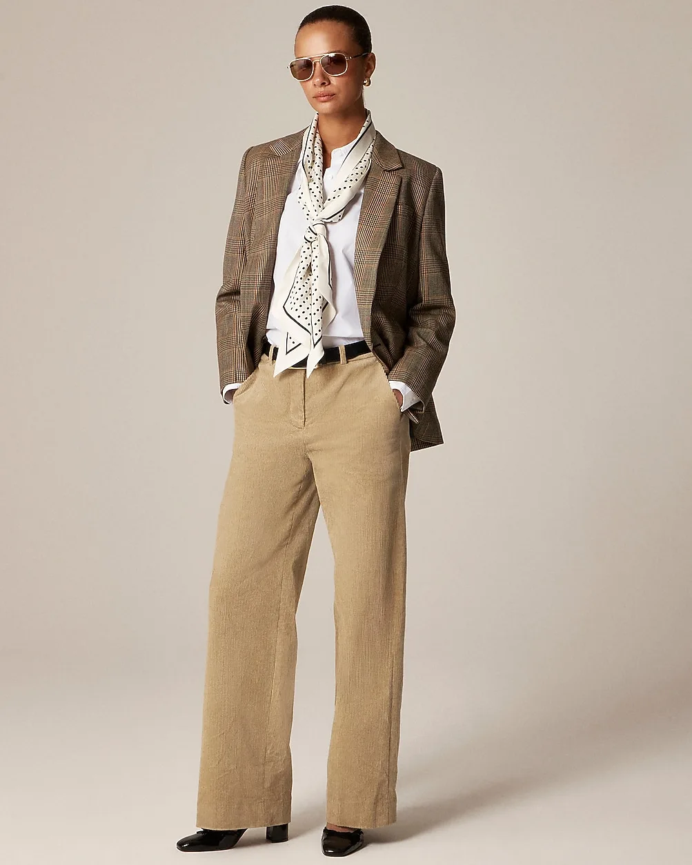 Wide-Leg Trouser in Stretch Corduroy by J.Crew