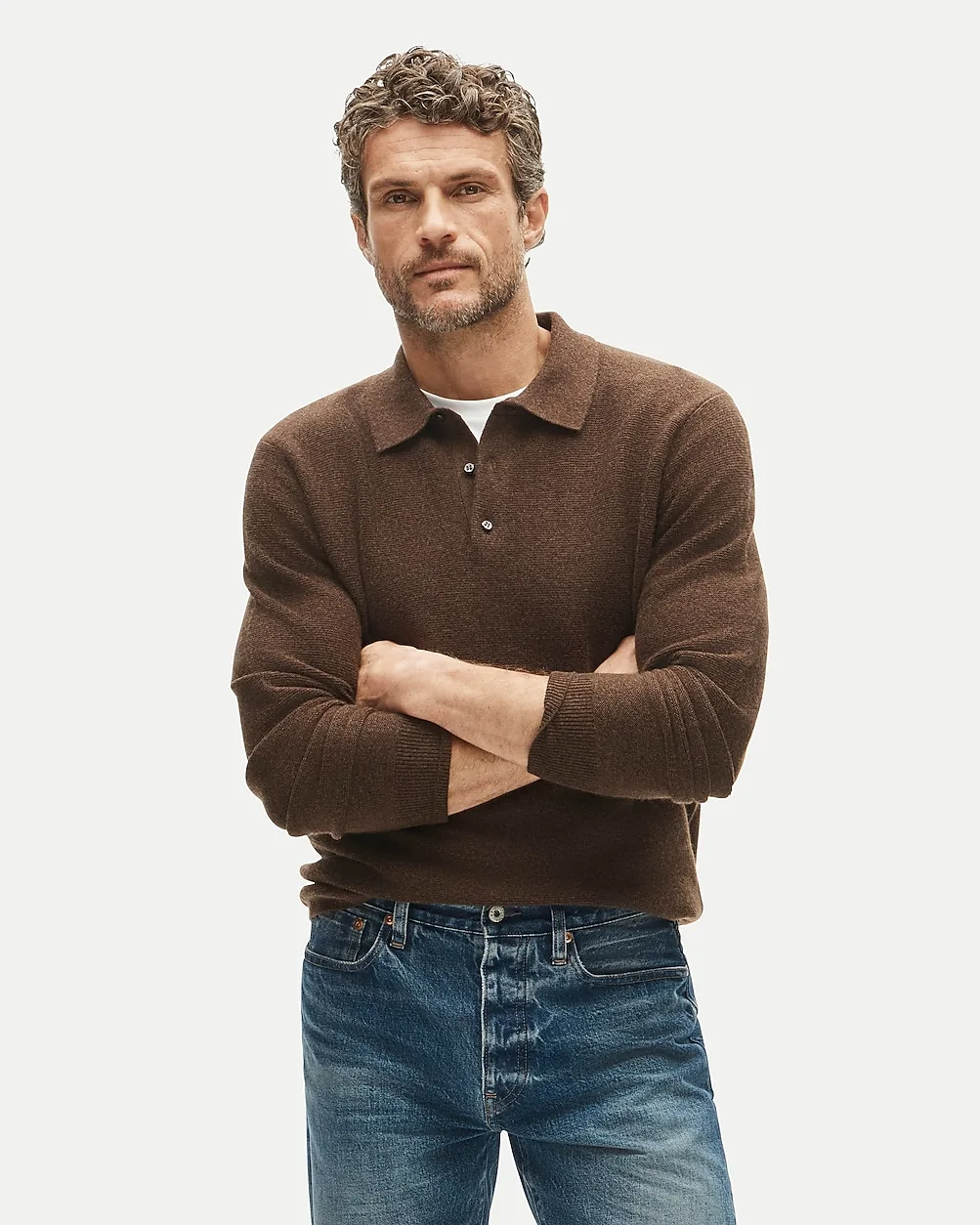 Cashmere Sweater-Polo by J.Crew