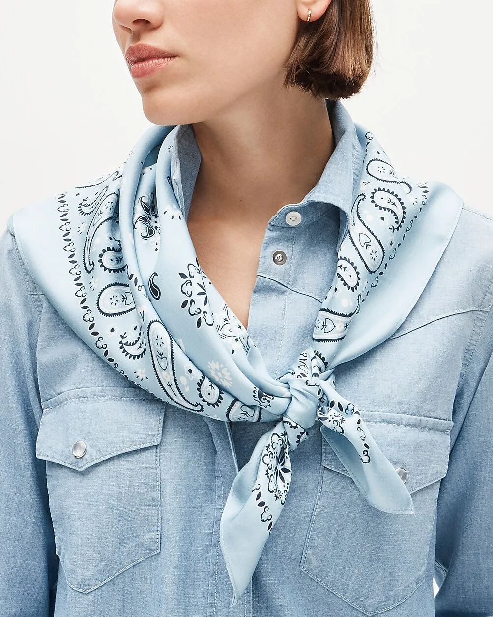 Oversized Silk Bandana by J.Crew