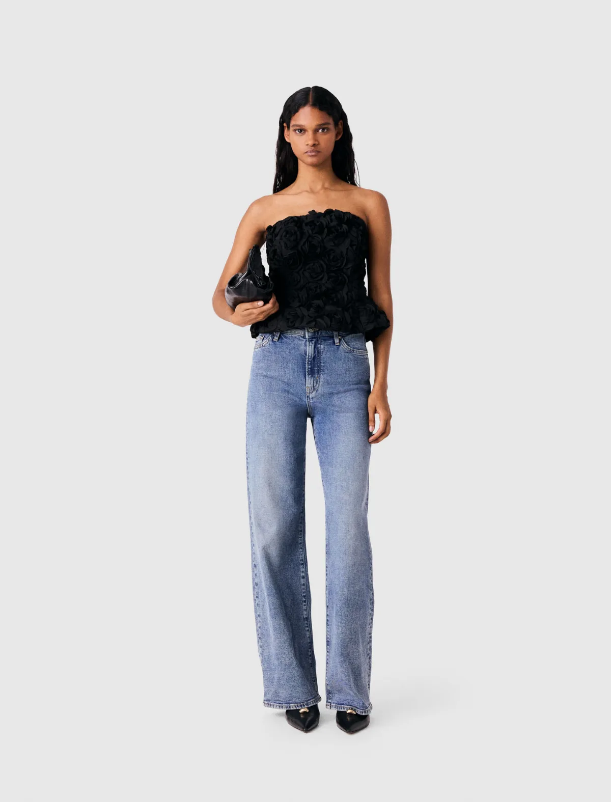 Flower-Embellished Top by Maje