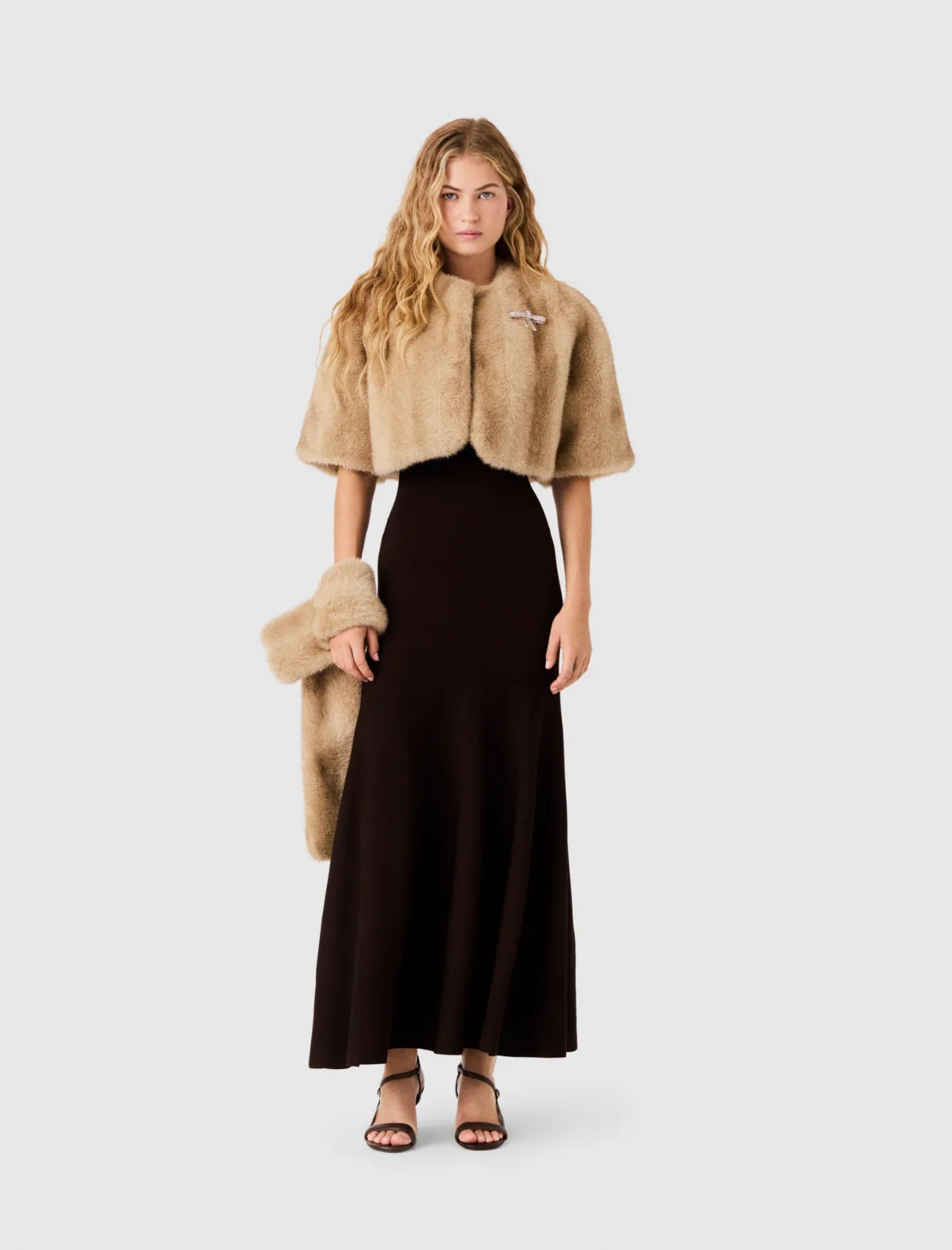 Short Faux Fur Jacket by Maje