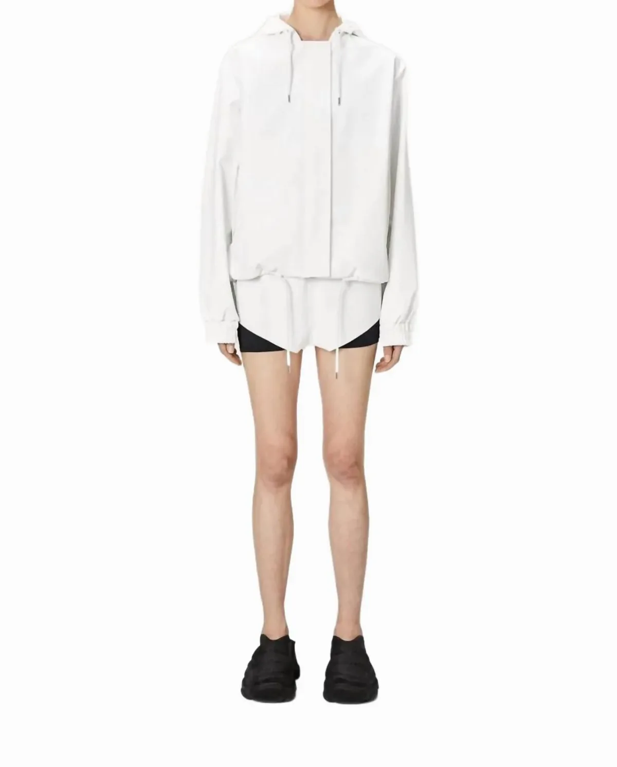 String Parka Jacket in Powder by Rains