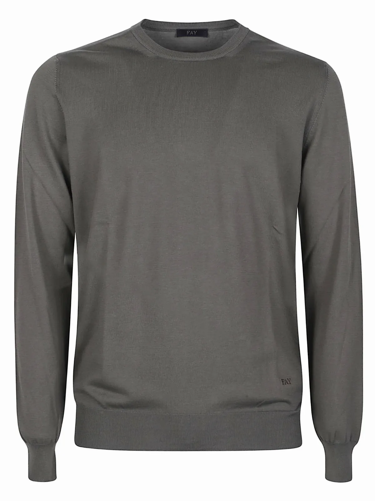 Round Neck Cotton Sweater by FAY