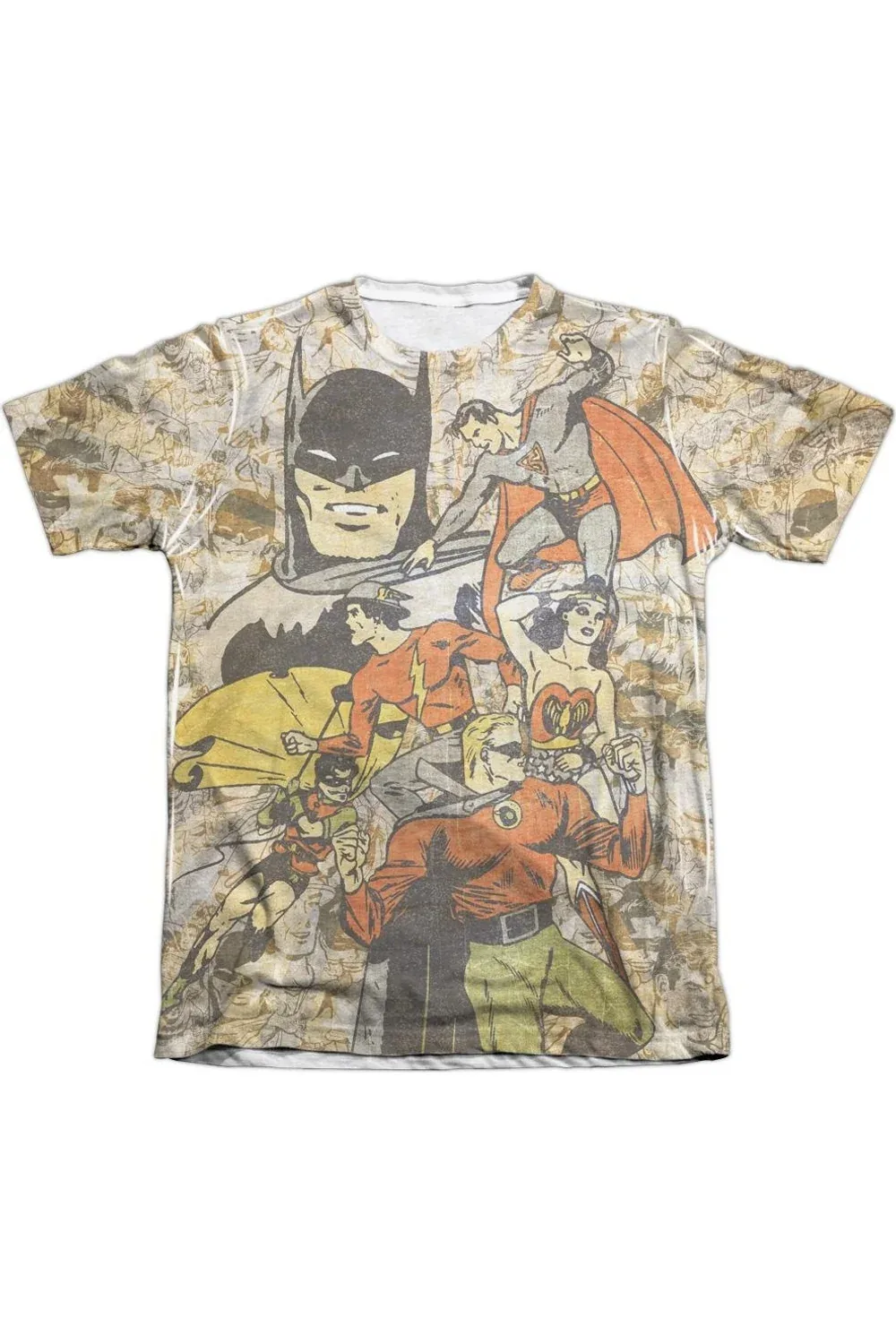 DC Comics All Stars Poly/Cotton Short Sleeve Tee by Gildan