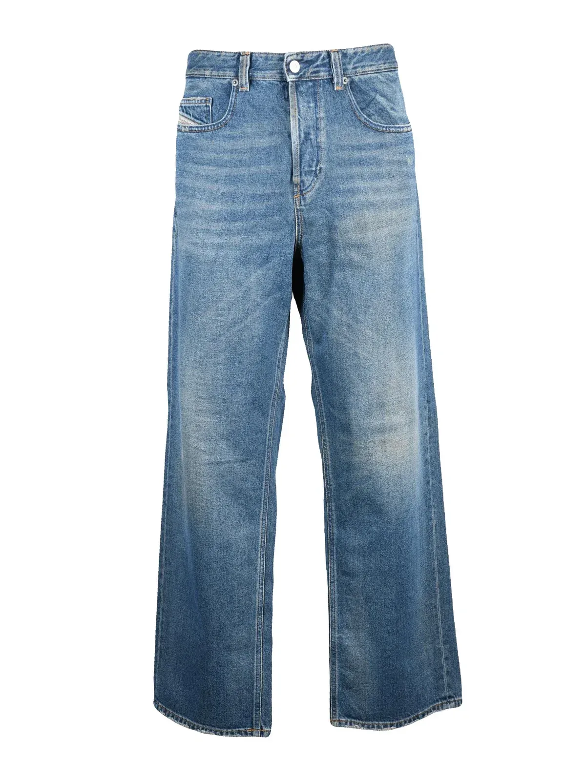 Cotton Loose Fit Jeans by Diesel